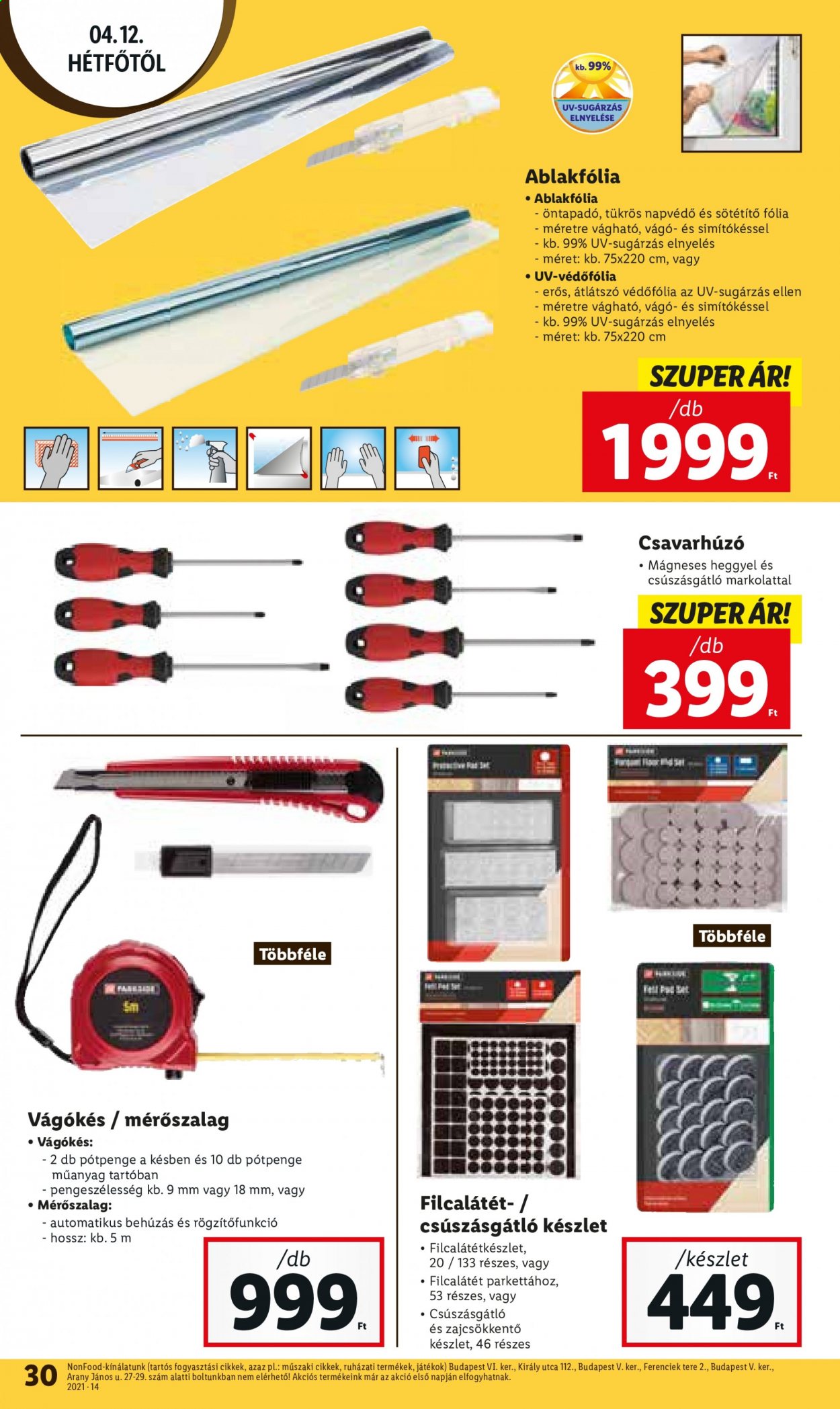 Lidl akciós újságok - 2021.04.08 - 2021.04.14. Oldal 30