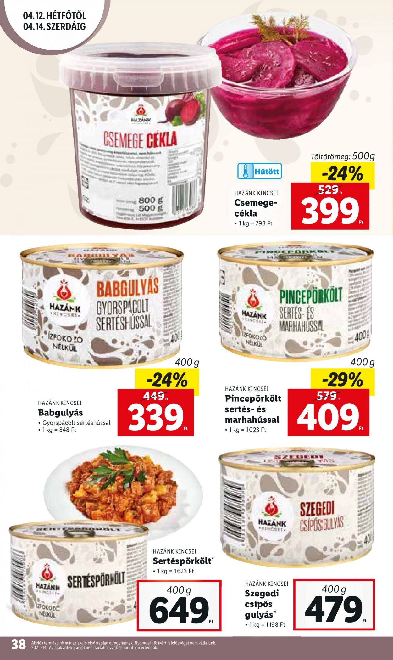 Lidl akciós újságok - 2021.04.08 - 2021.04.14. Oldal 38