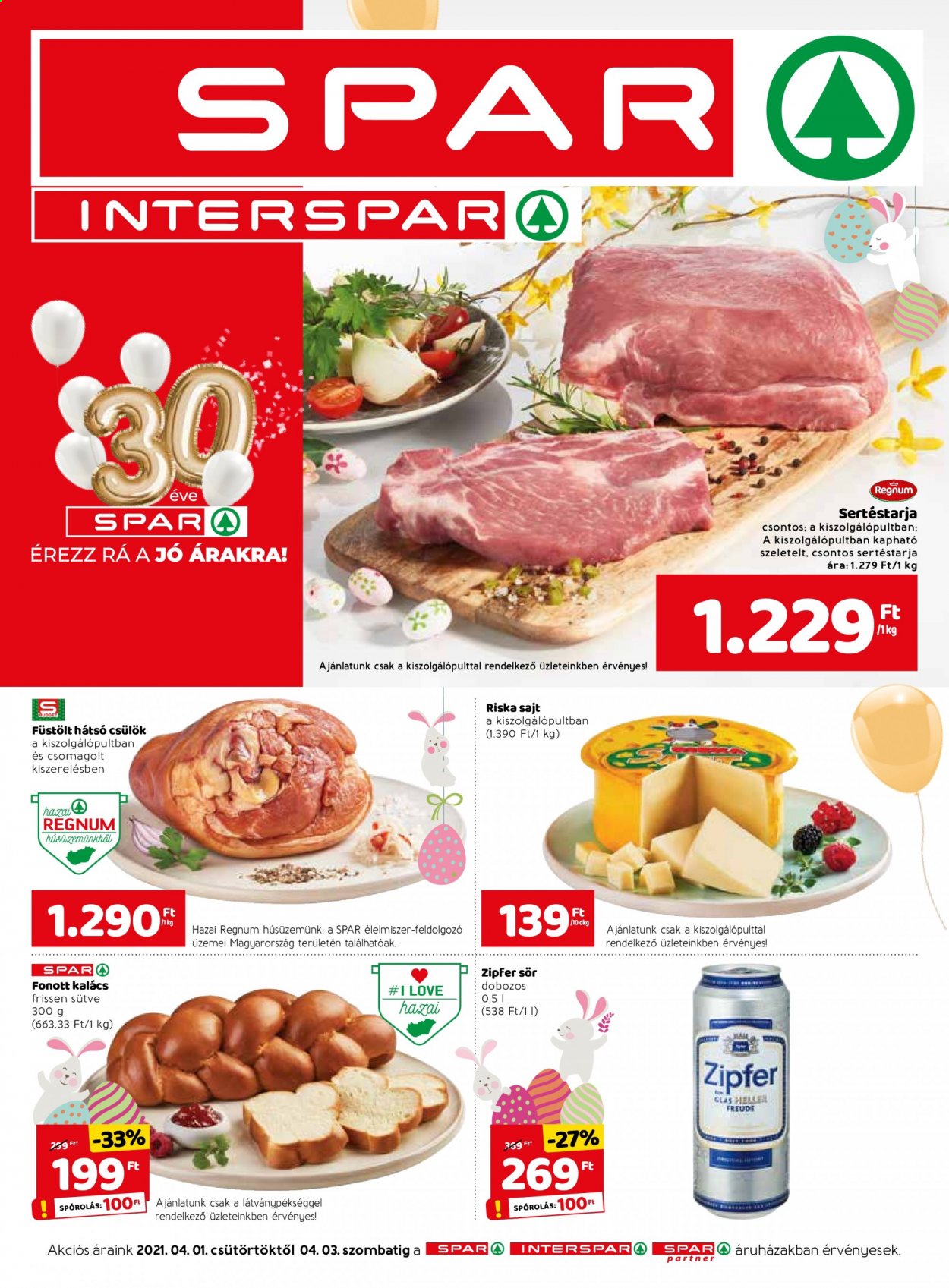 SPAR akciós újságok - 2021.04.01 - 2021.04.03. Oldal 1