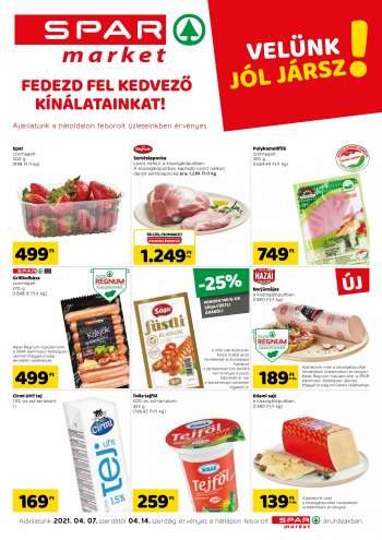 Újság SPAR market - 2021.04.07 - 2021.04.11.