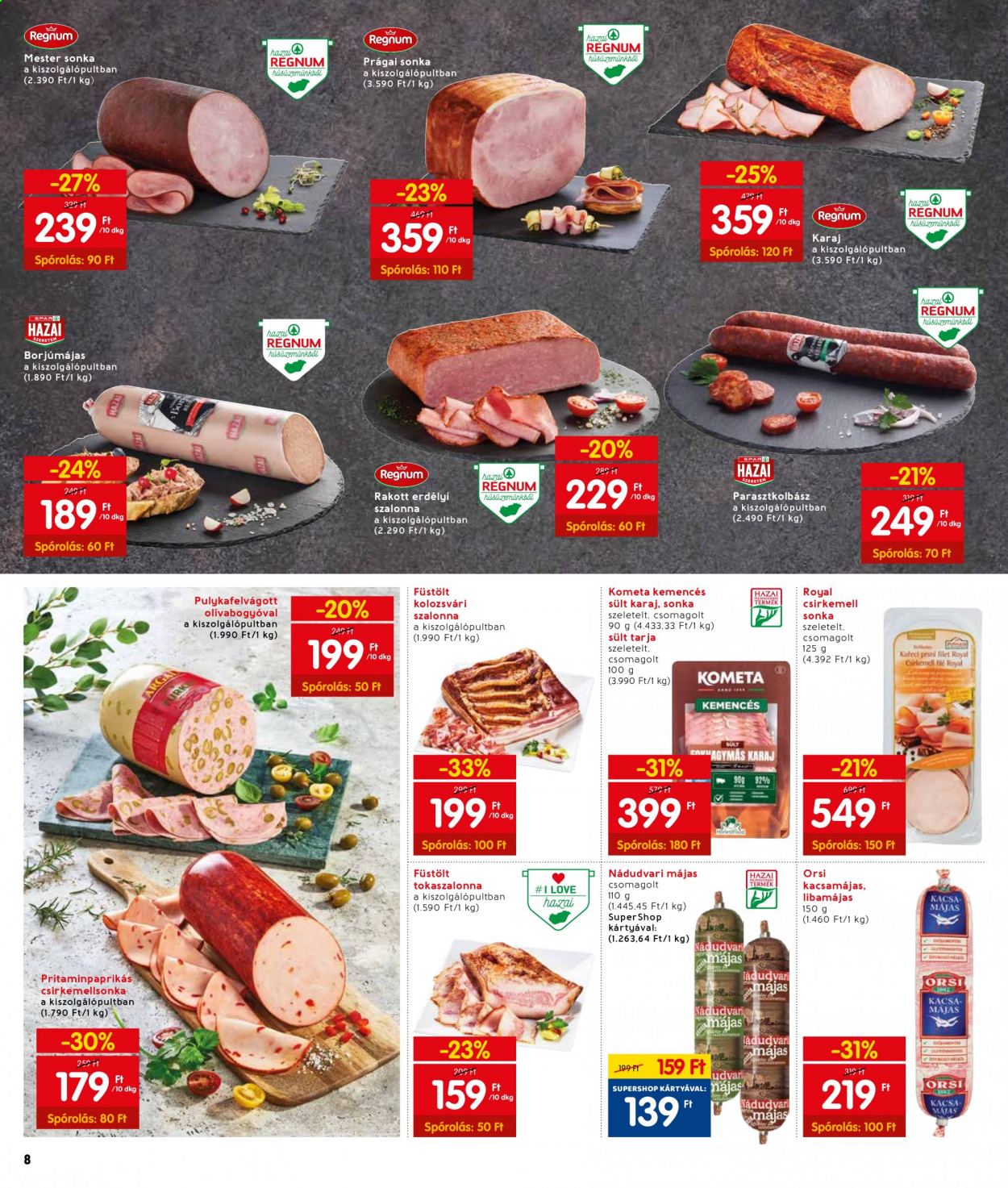 INTERSPAR akciós újságok - 2021.04.07 - 2021.04.14. Oldal 8