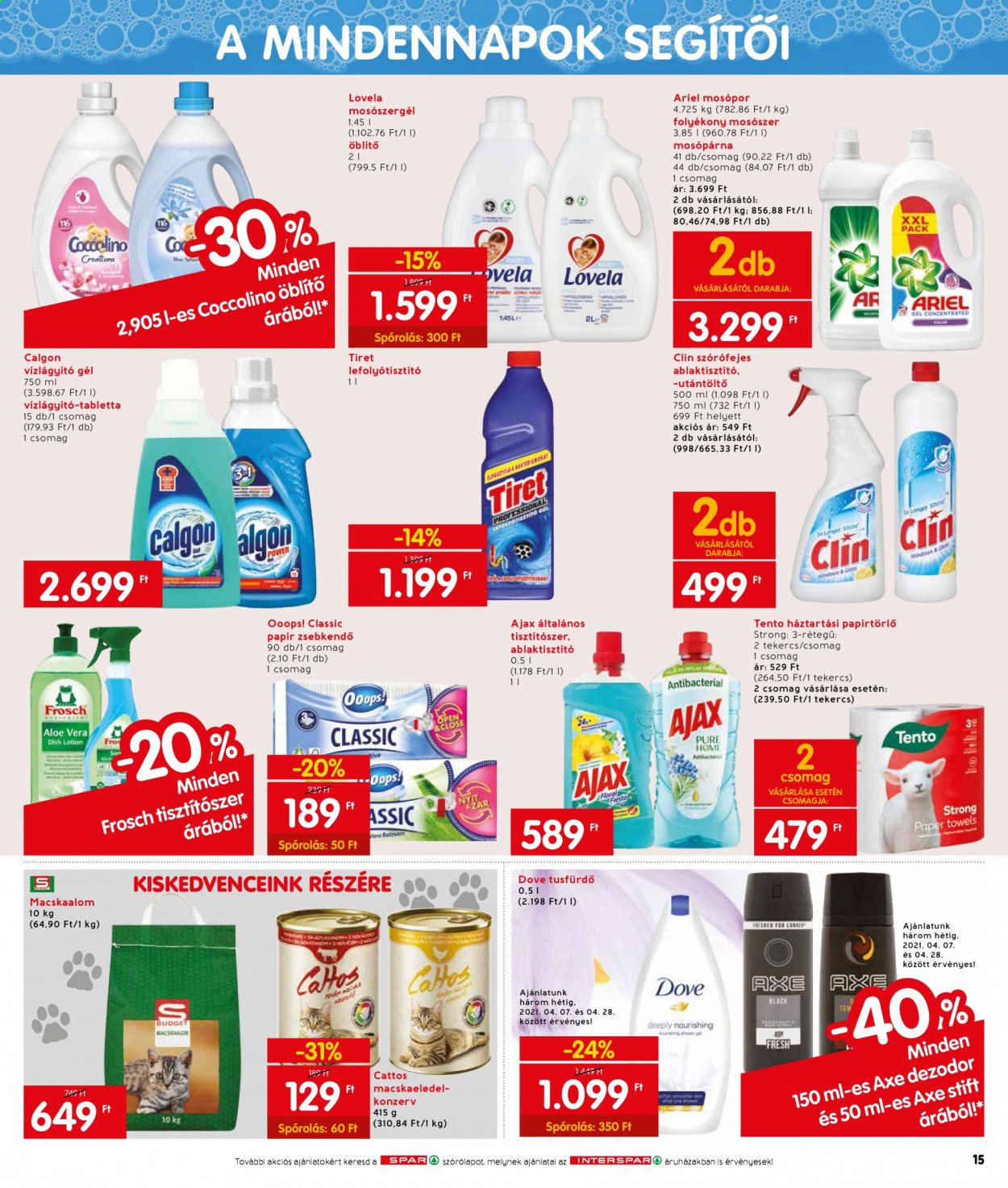 INTERSPAR akciós újságok - 2021.04.07 - 2021.04.14. Oldal 15