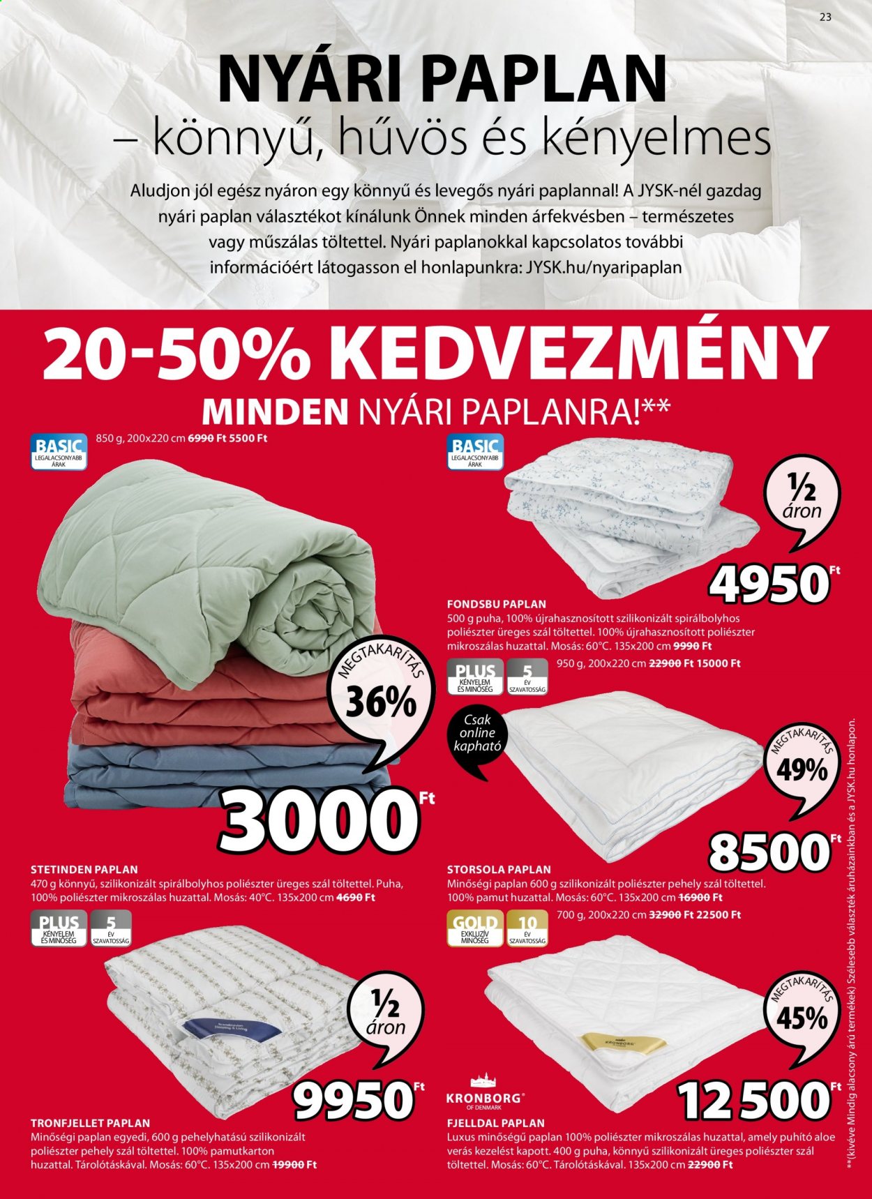 JYSK akciós újságok - 2021.04.08 - 2021.04.21. Oldal 23