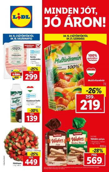 Újság Lidl - 2021.04.15 - 2021.04.21.