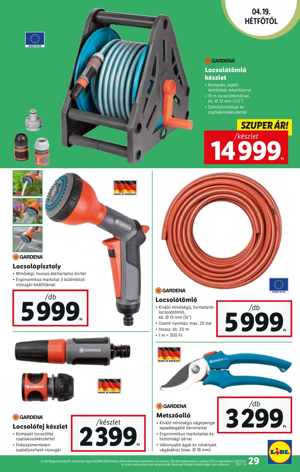 Lidl akciós újságok - 2021.04.15 - 2021.04.21. Oldal 29
