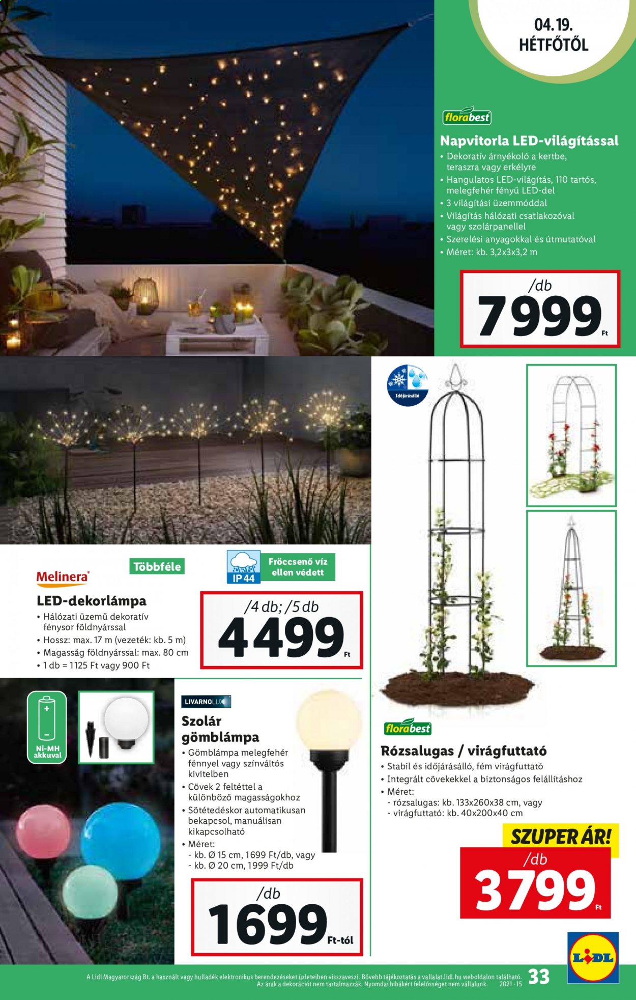 Lidl akciós újságok - 2021.04.15 - 2021.04.21. Oldal 33