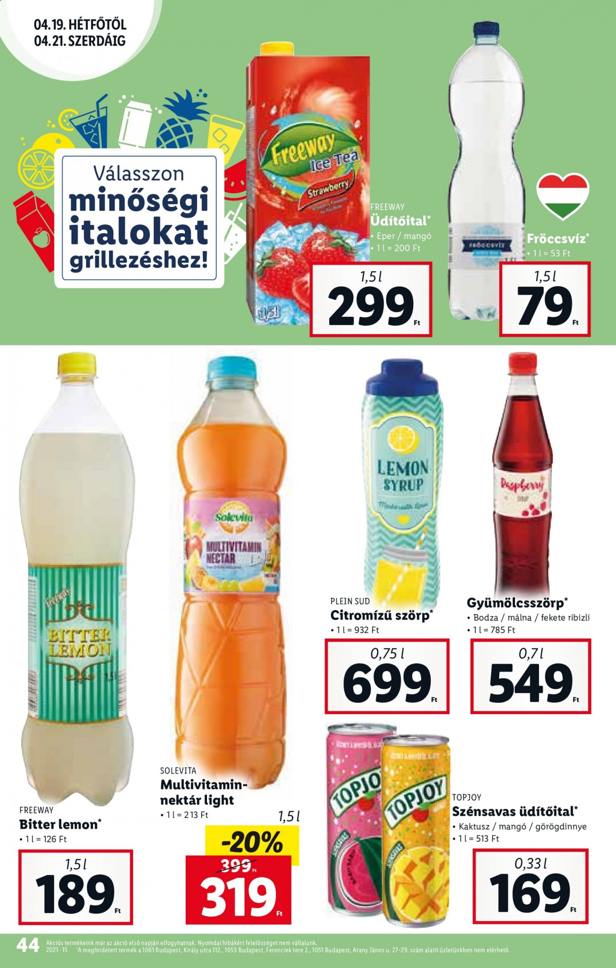 Lidl akciós újságok - 2021.04.15 - 2021.04.21. Oldal 44