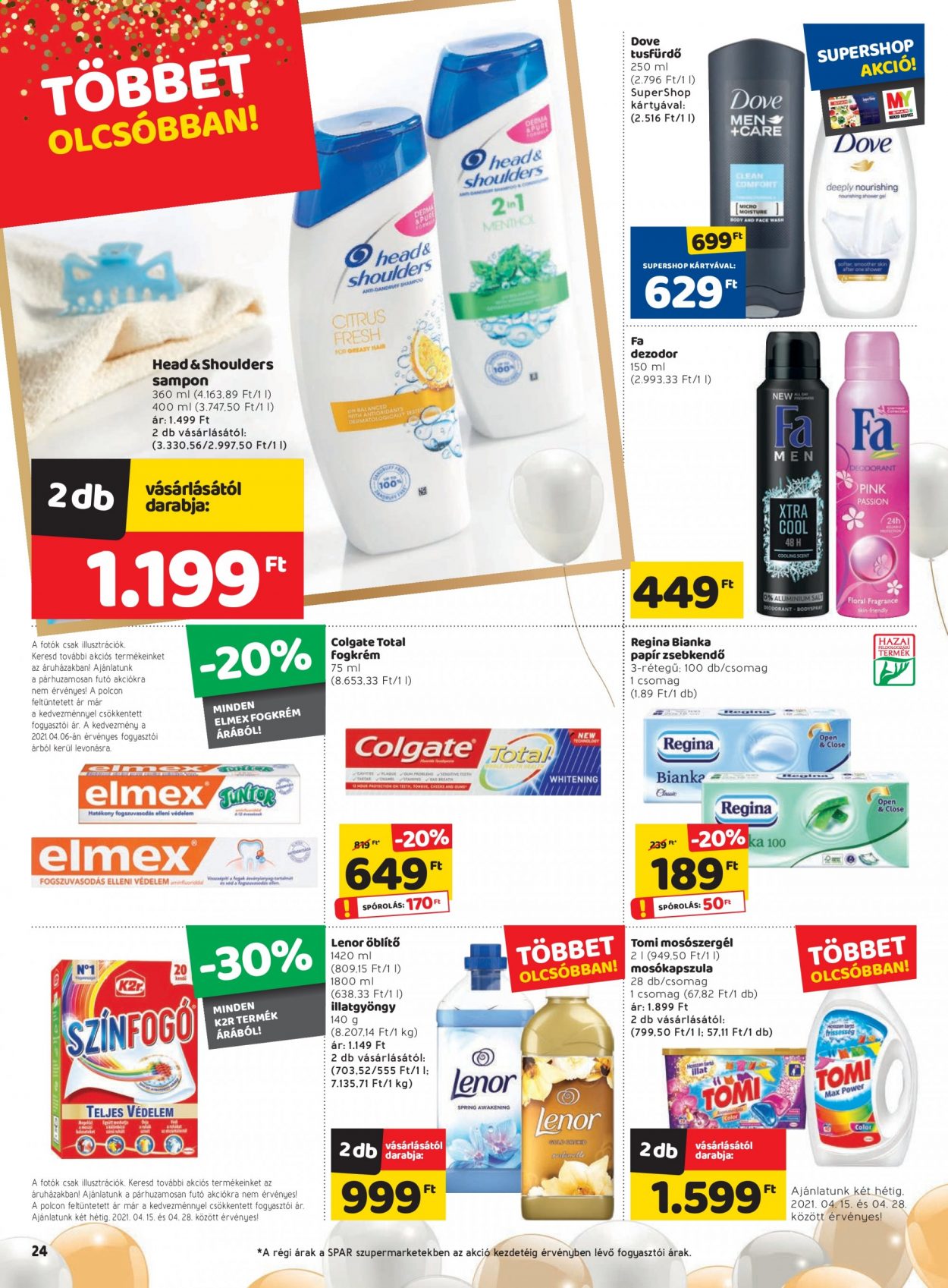 SPAR akciós újságok - 2021.04.15 - 2021.04.21. Oldal 24