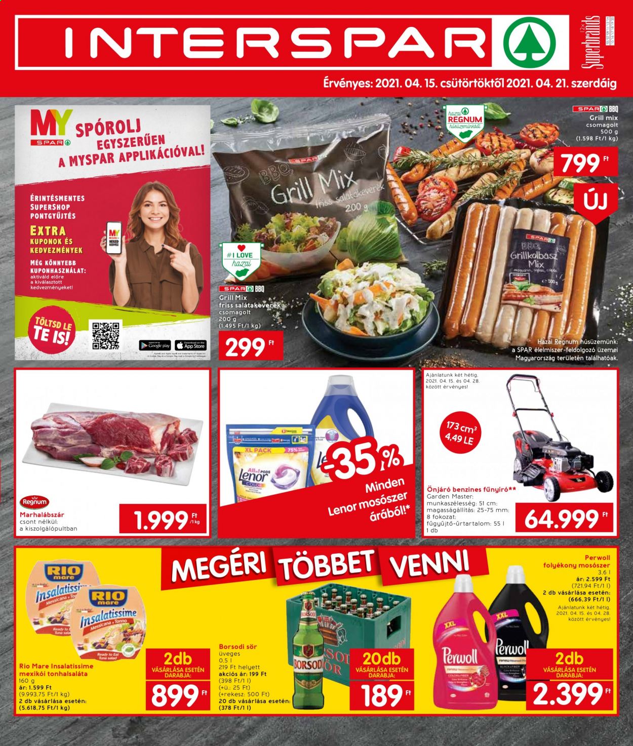 INTERSPAR akciós újságok - 2021.04.15 - 2021.04.21. Oldal 1