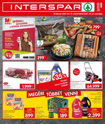 Újság INTERSPAR - 2021.04.15 - 2021.04.21.