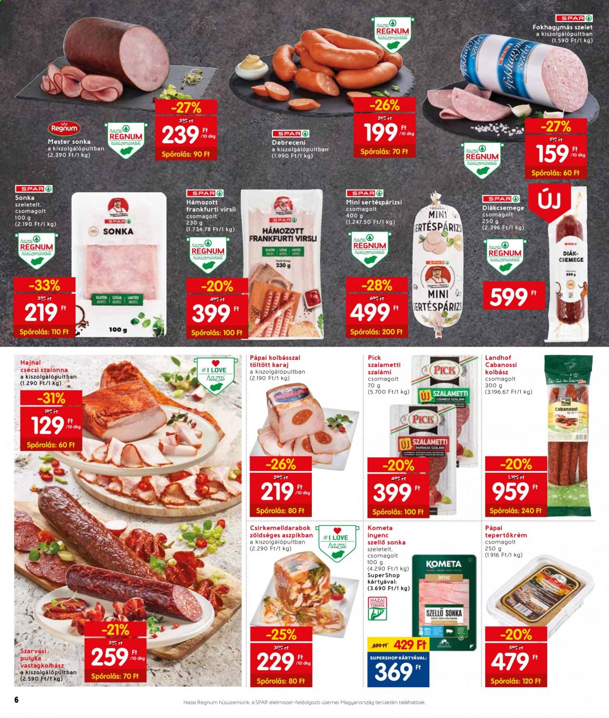 INTERSPAR akciós újságok - 2021.04.15 - 2021.04.21. Oldal 6