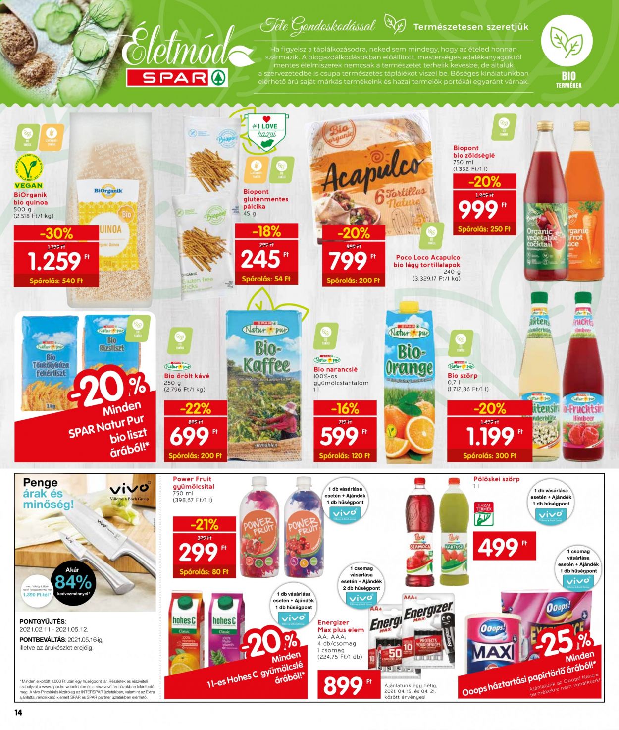 INTERSPAR akciós újságok - 2021.04.15 - 2021.04.21. Oldal 14