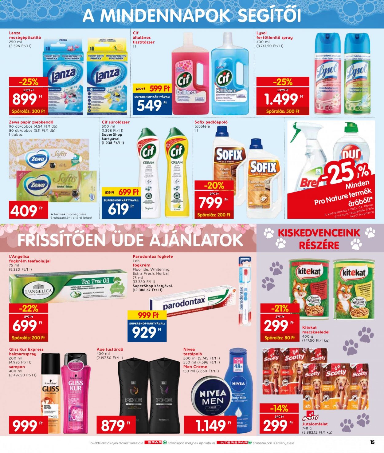 INTERSPAR akciós újságok - 2021.04.15 - 2021.04.21. Oldal 15