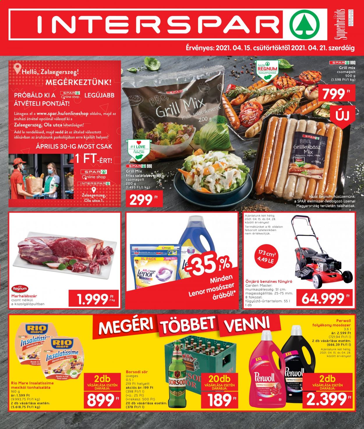 INTERSPAR akciós újságok - 2021.04.15 - 2021.04.21. Oldal 1
