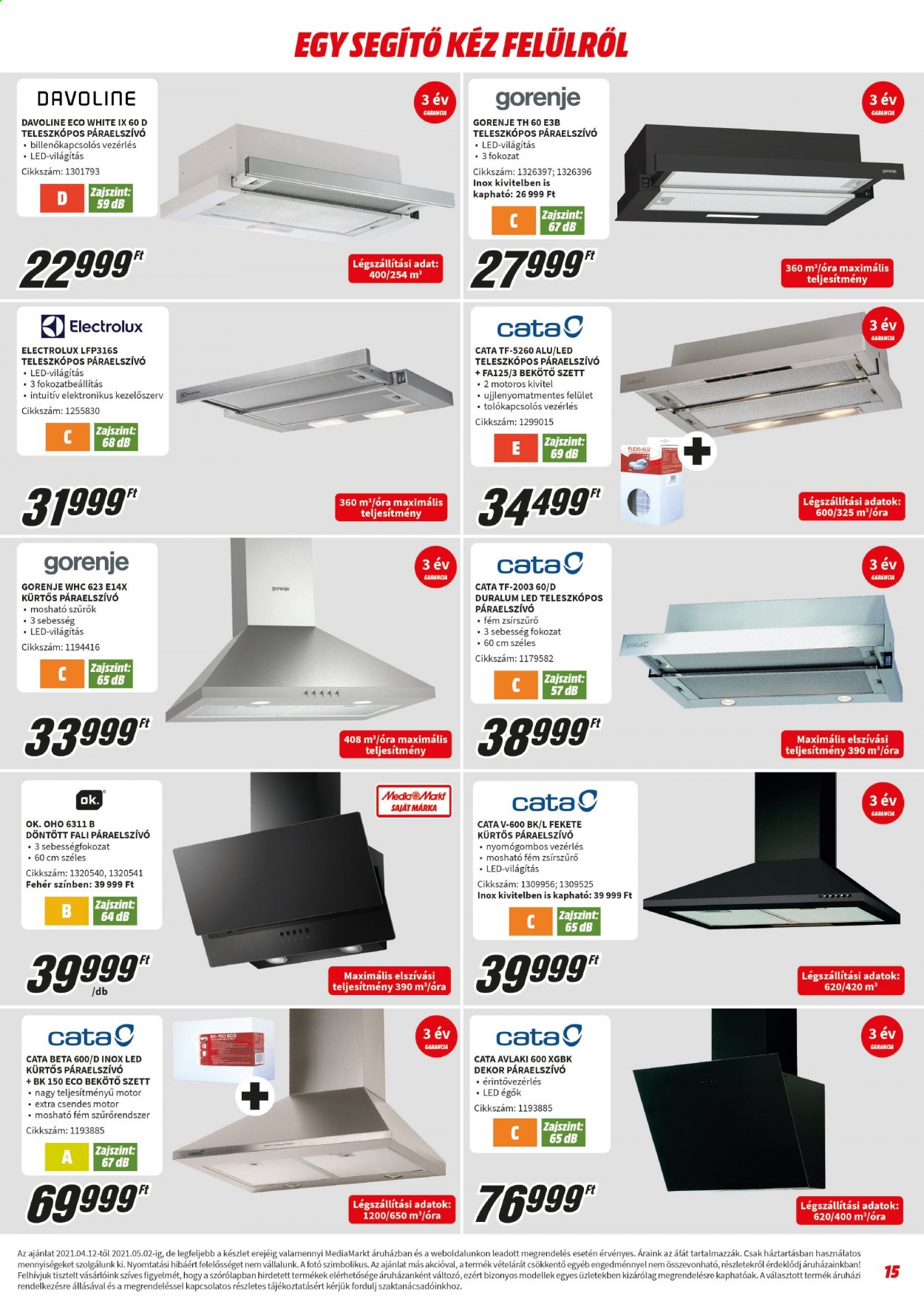 MediaMarkt akciós újságok - 2021.04.12 - 2021.05.02. Oldal 15