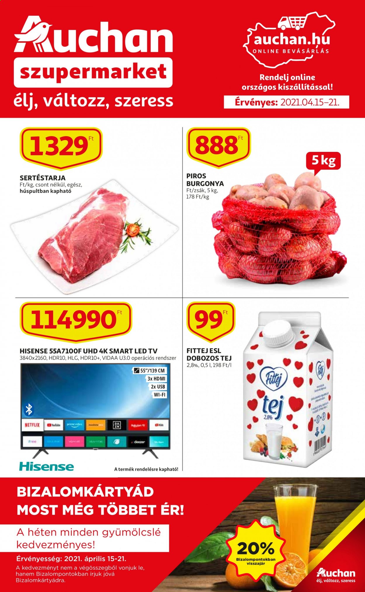 Auchan akciós újságok - 2021.04.15 - 2021.04.21. Oldal 1