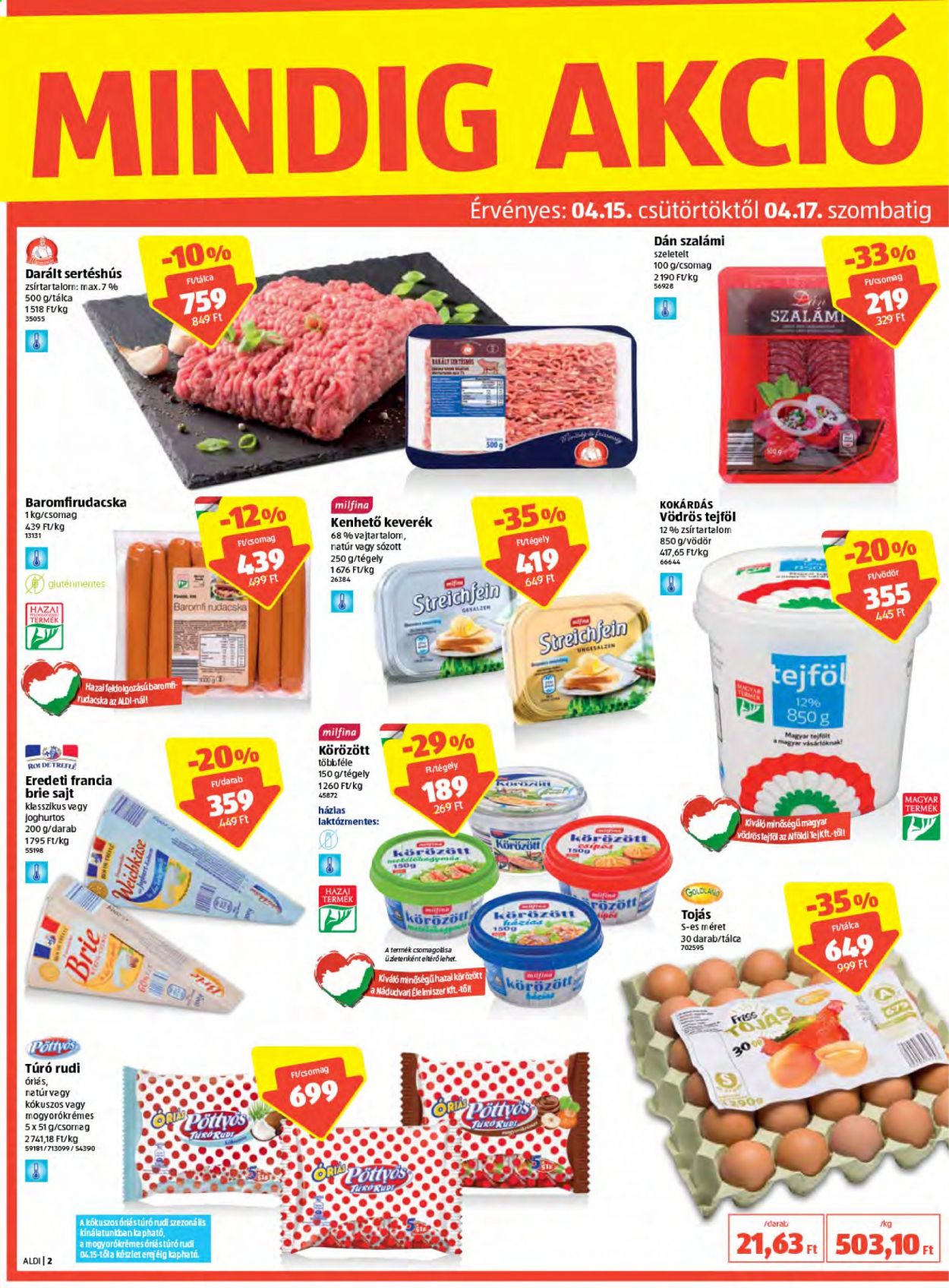 Aldi akciós újságok - 2021.04.15 - 2021.04.21. Oldal 2