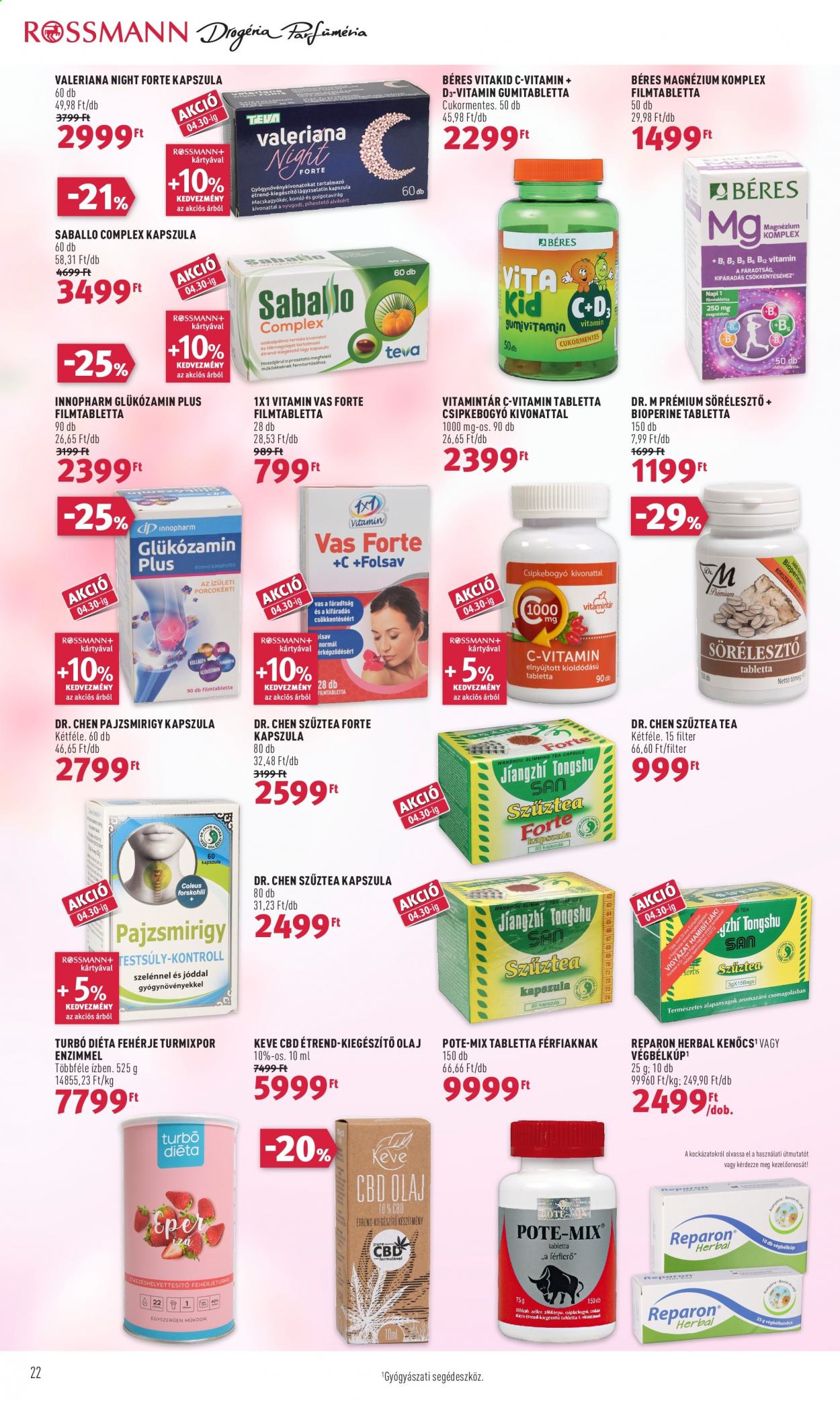 Rossmann akciós újságok - 2021.04.19 - 2021.04.23. Oldal 22