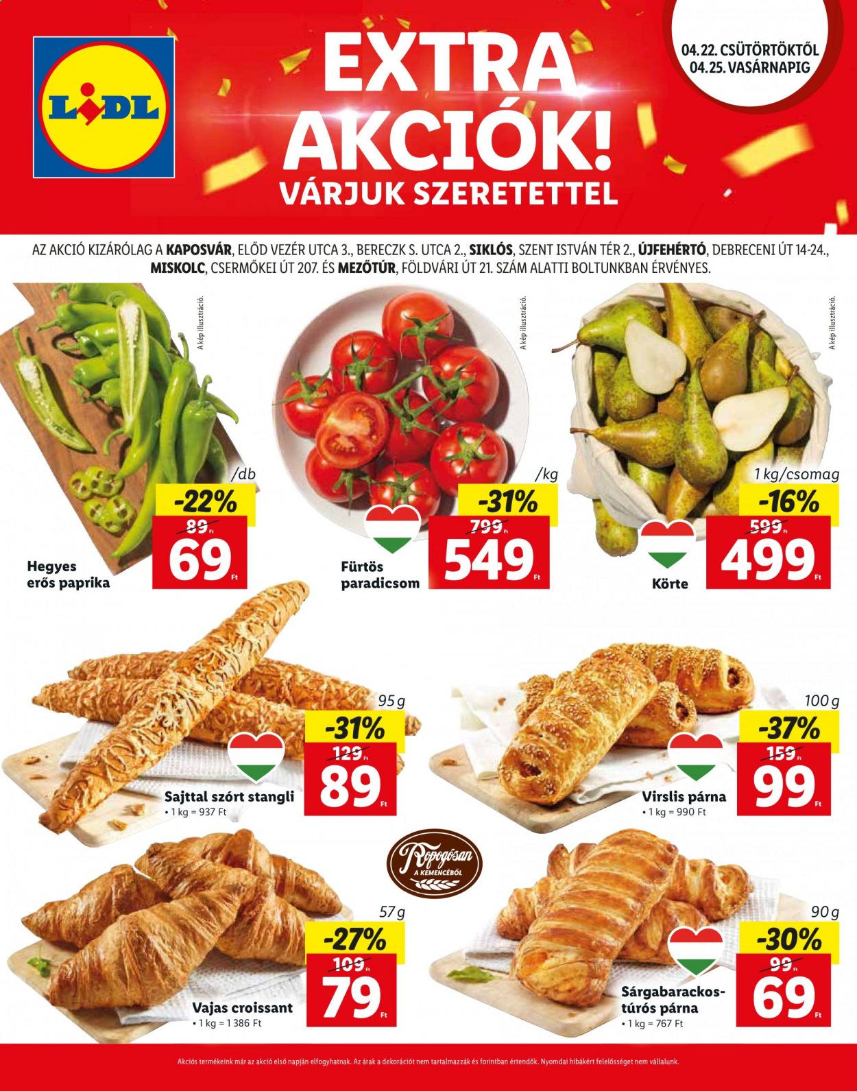 Lidl akciós újságok - 2021.04.22 - 2021.04.25. Oldal 1