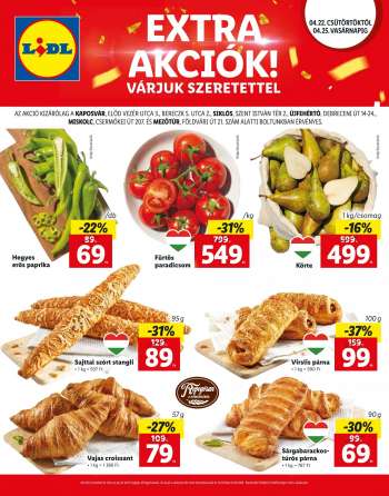 Újság Lidl - 2021.04.22 - 2021.04.25.