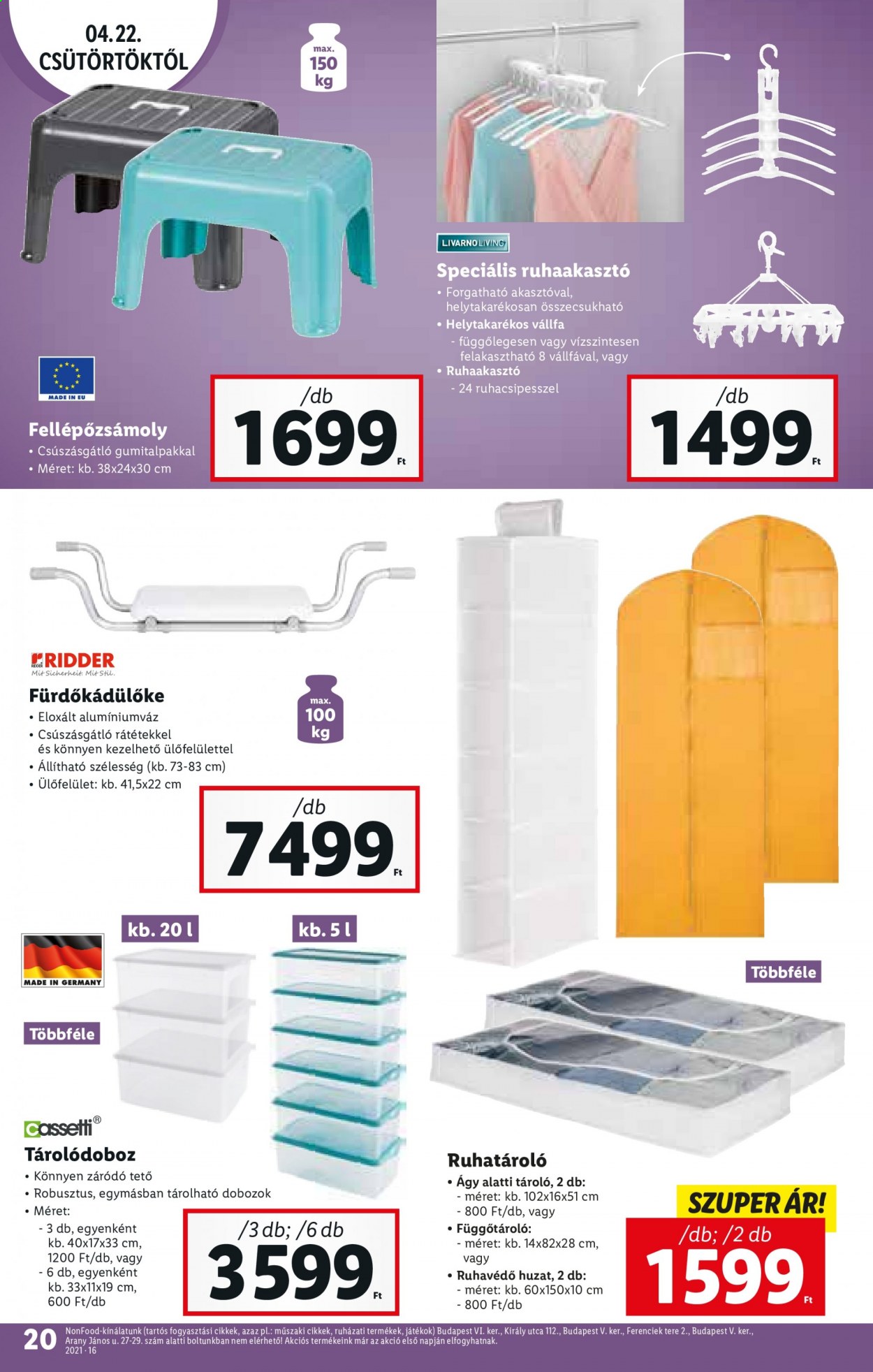 Lidl akciós újságok - 2021.04.22 - 2021.04.28. Oldal 20