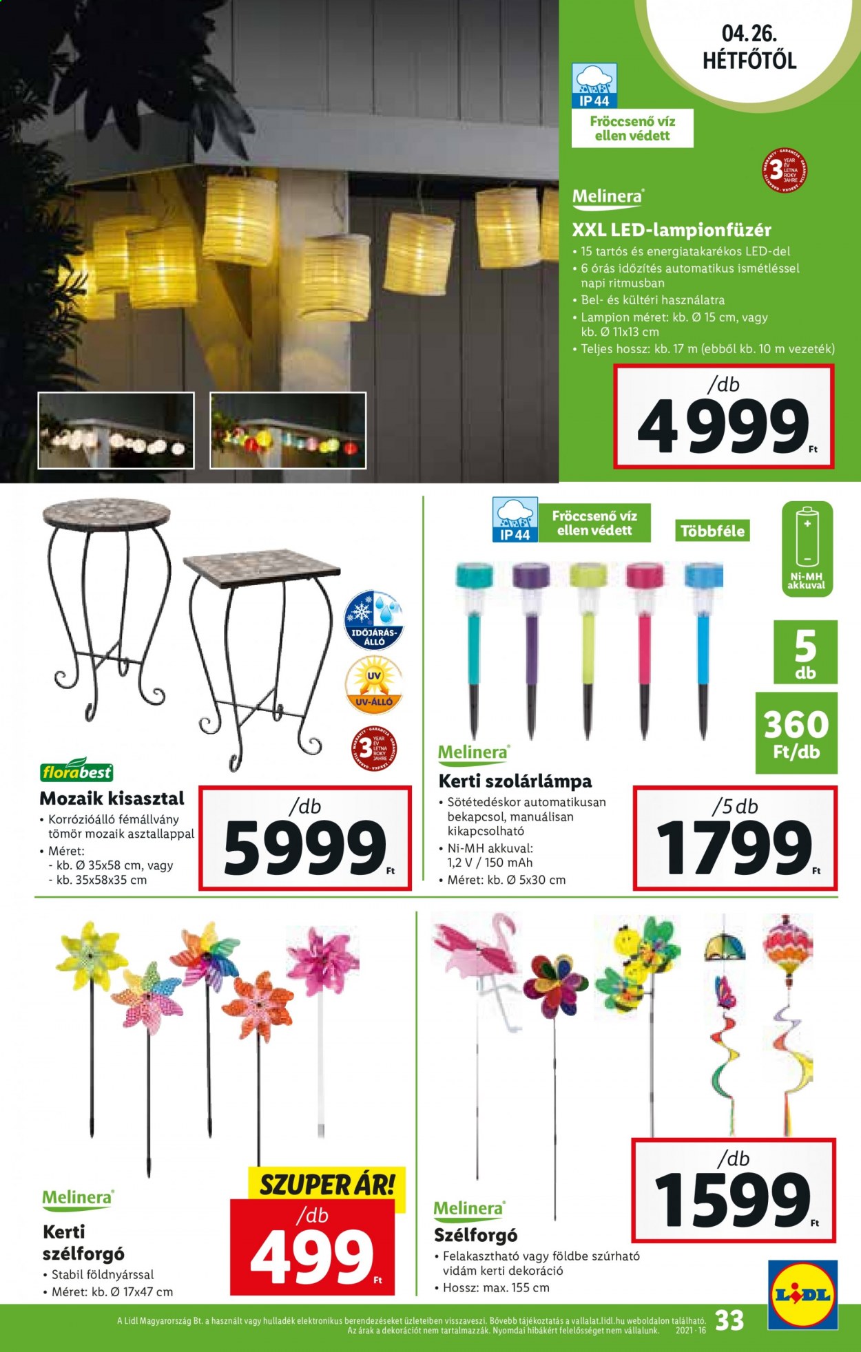 Lidl akciós újságok - 2021.04.22 - 2021.04.28. Oldal 33