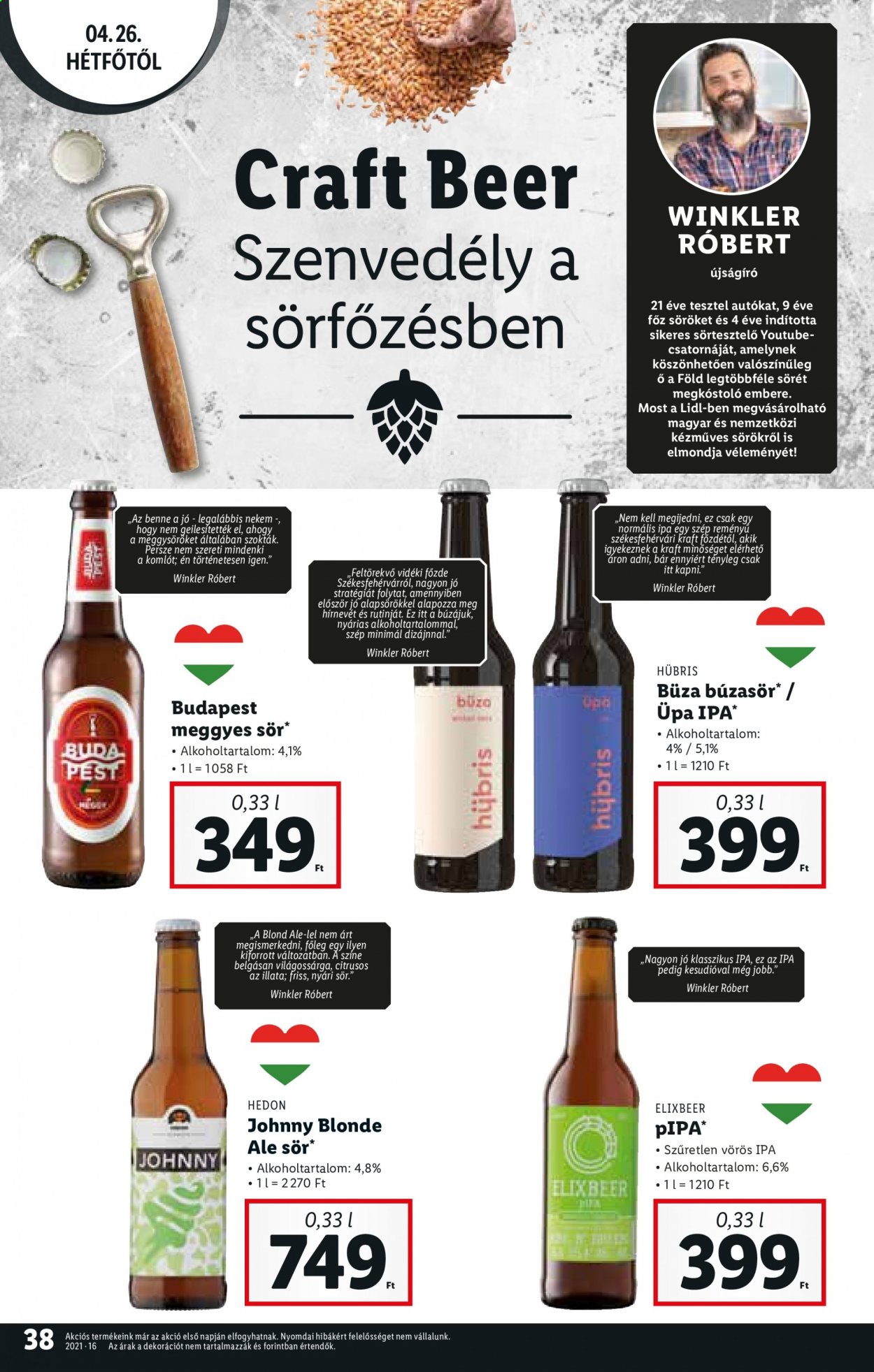 Lidl akciós újságok - 2021.04.22 - 2021.04.28. Oldal 38