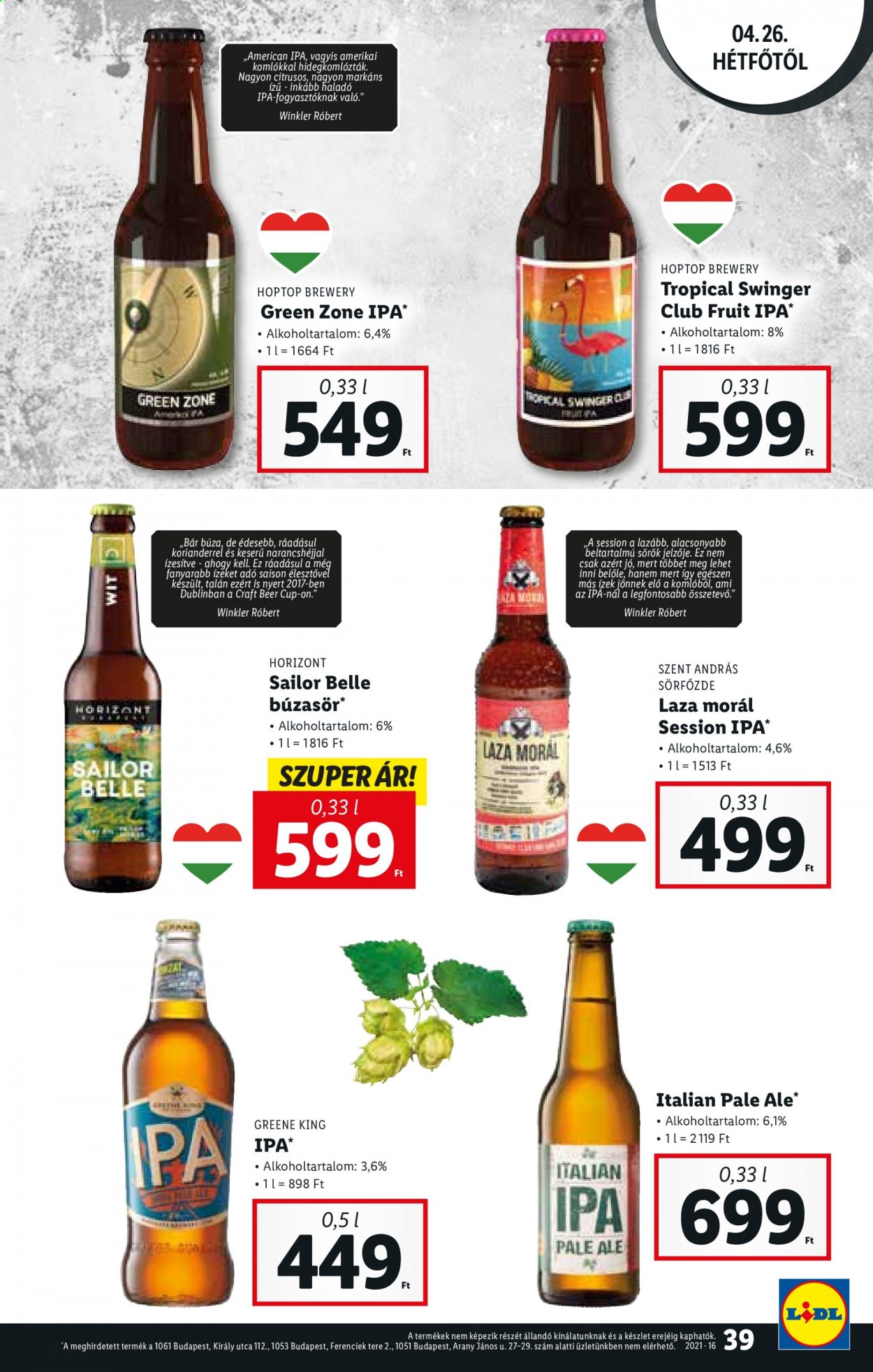 Lidl akciós újságok - 2021.04.22 - 2021.04.28. Oldal 39
