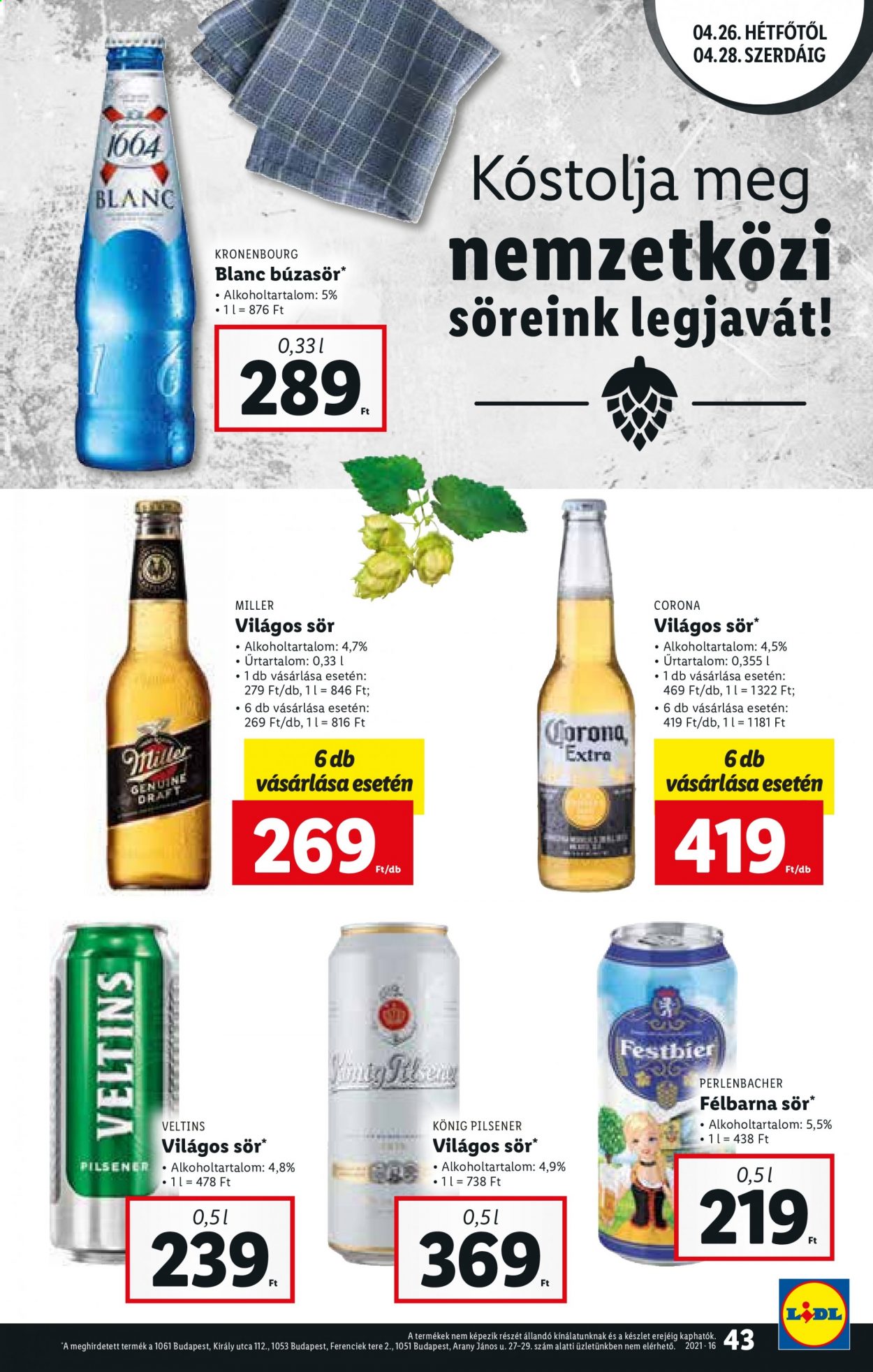 Lidl akciós újságok - 2021.04.22 - 2021.04.28. Oldal 43