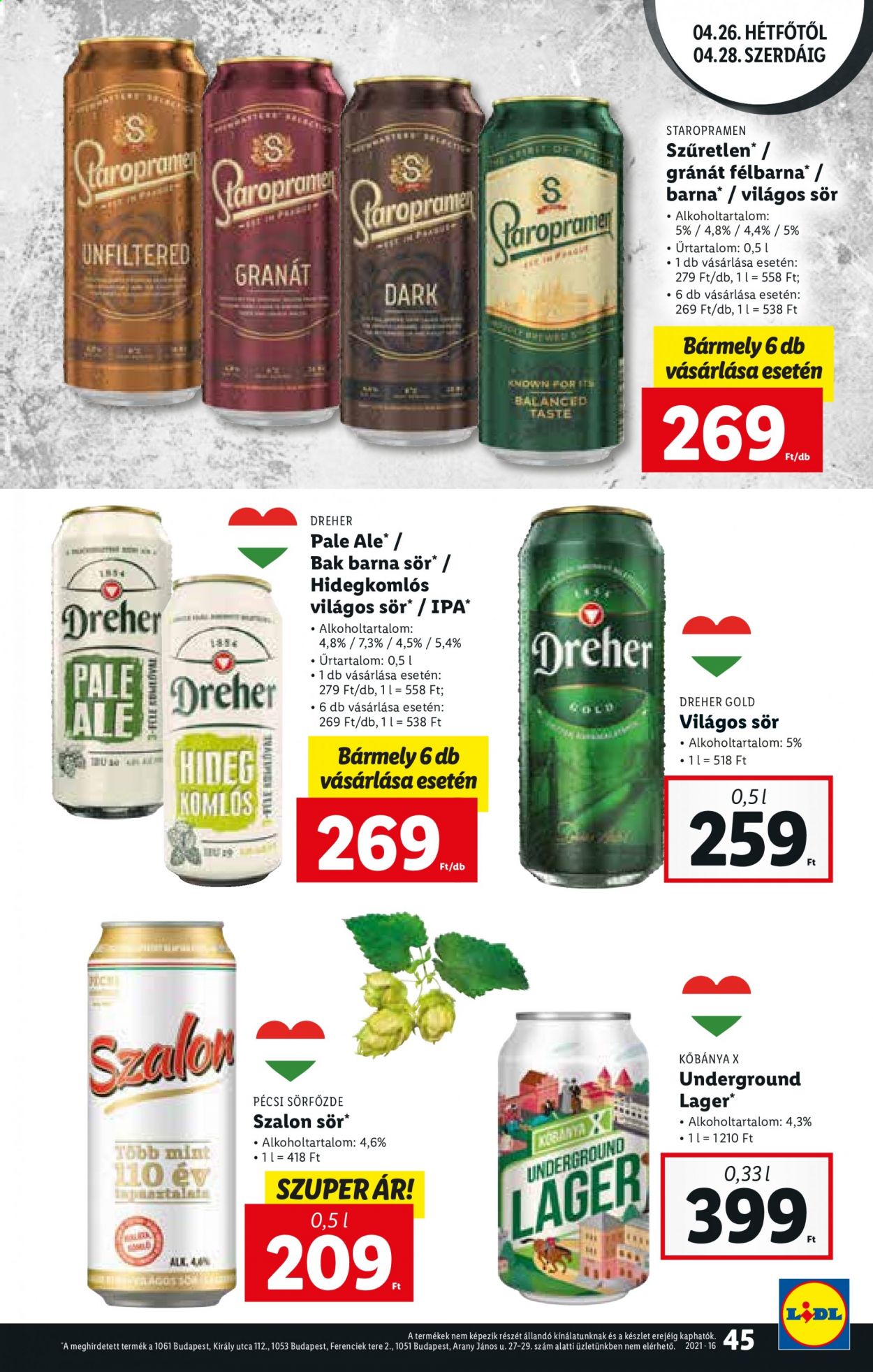 Lidl akciós újságok - 2021.04.22 - 2021.04.28. Oldal 45