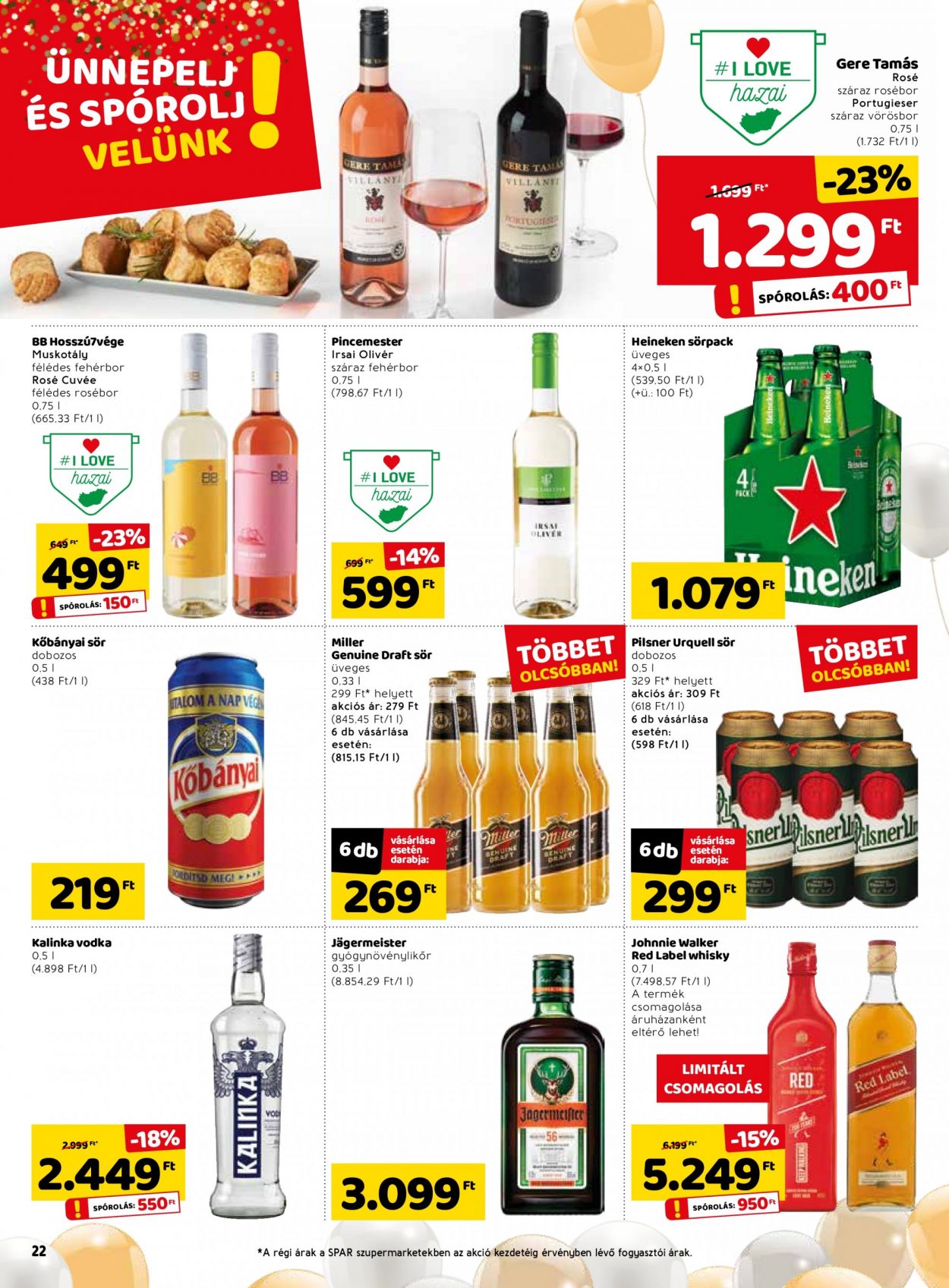 SPAR akciós újságok - 2021.04.22 - 2021.04.28. Oldal 22