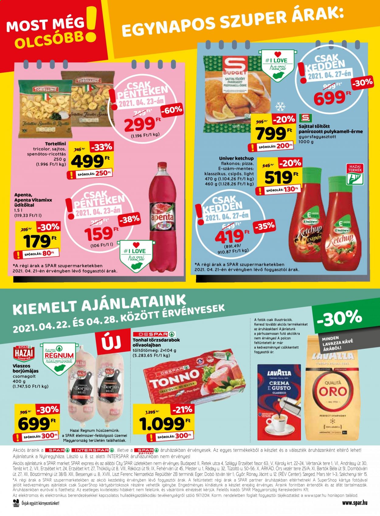 SPAR akciós újságok - 2021.04.22 - 2021.04.28. Oldal 28