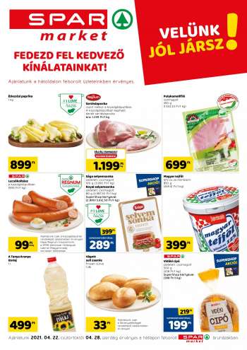 Újság SPAR market - 2021.04.22 - 2021.04.28.