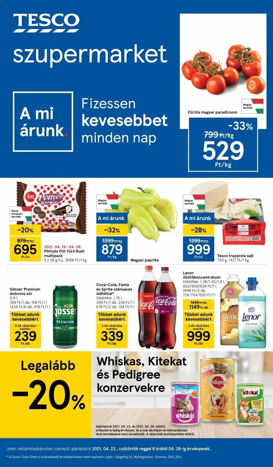 TESCO akciós újságok - 2021.04.22 - 2021.04.28. Oldal 1