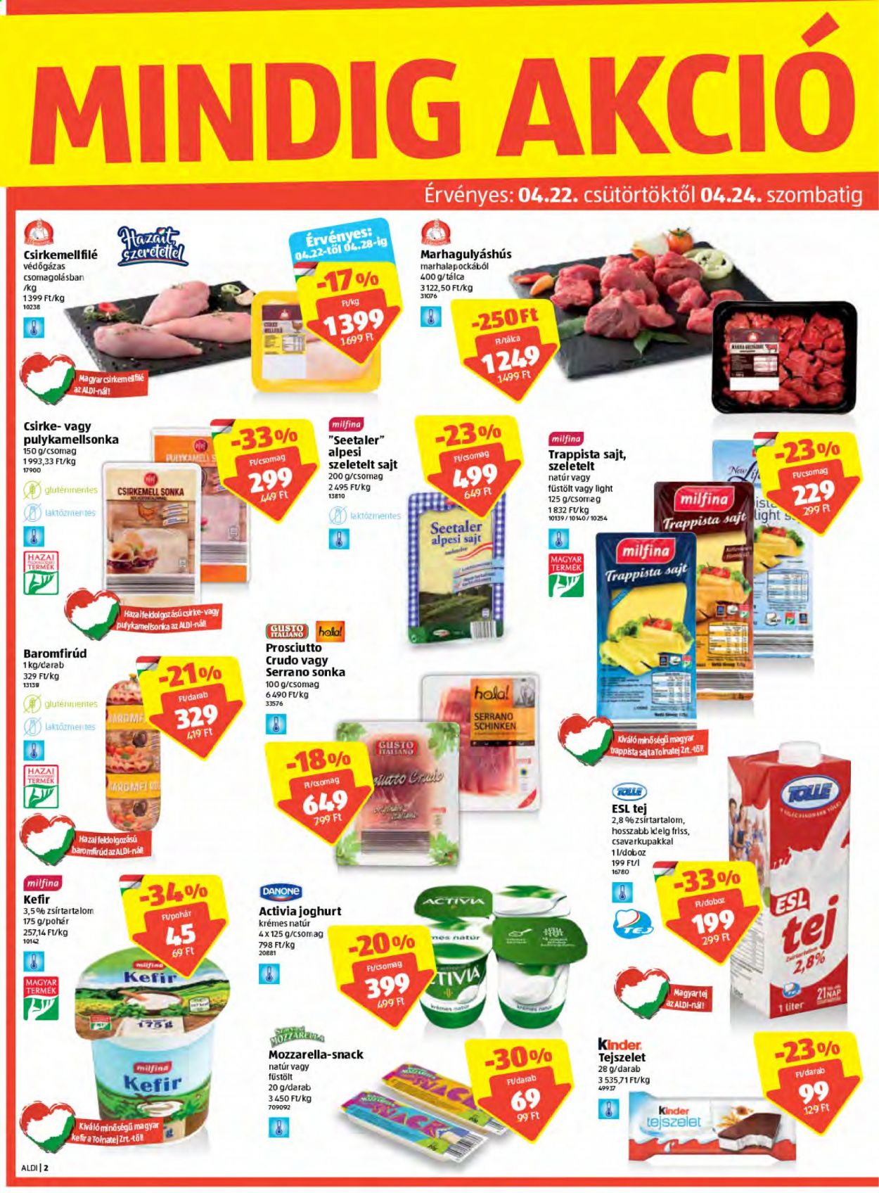 Aldi akciós újságok - 2021.04.22 - 2021.04.28. Oldal 2