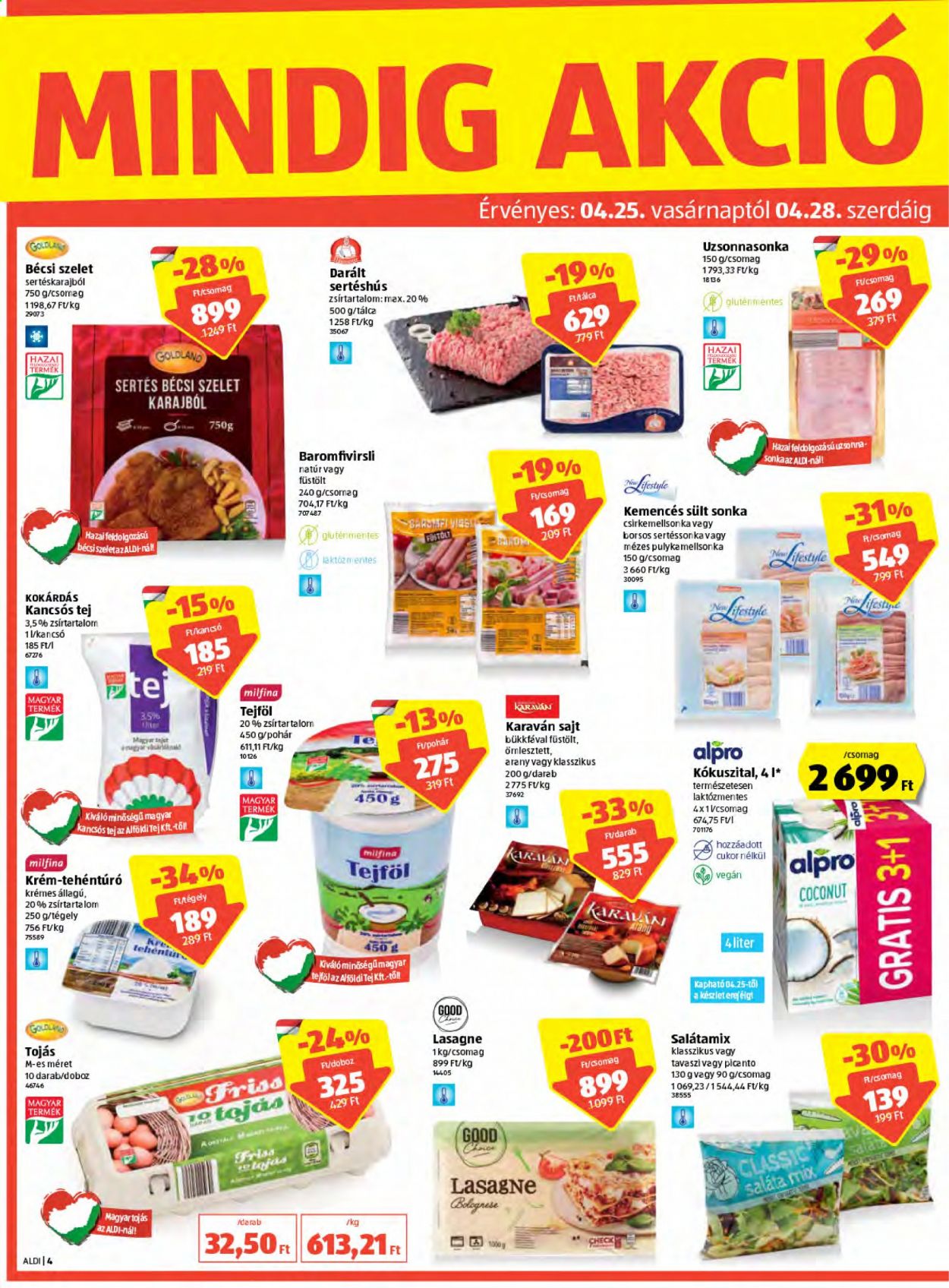 Aldi akciós újságok - 2021.04.22 - 2021.04.28. Oldal 4