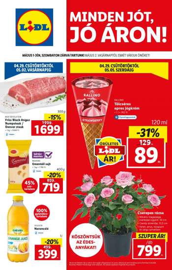 Újság Lidl - 2021.04.29 - 2021.05.05.