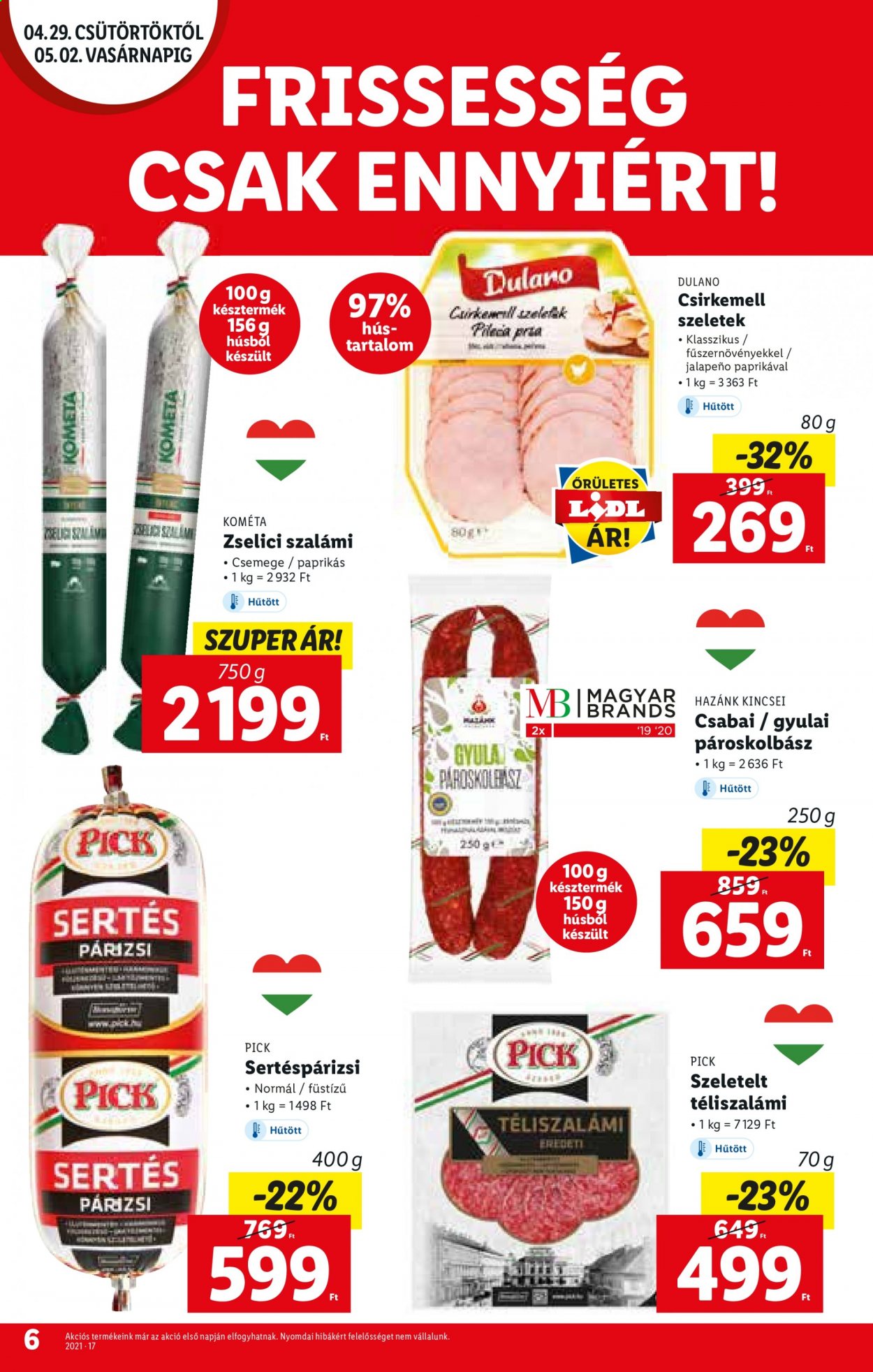 Lidl akciós újságok - 2021.04.29 - 2021.05.05. Oldal 6