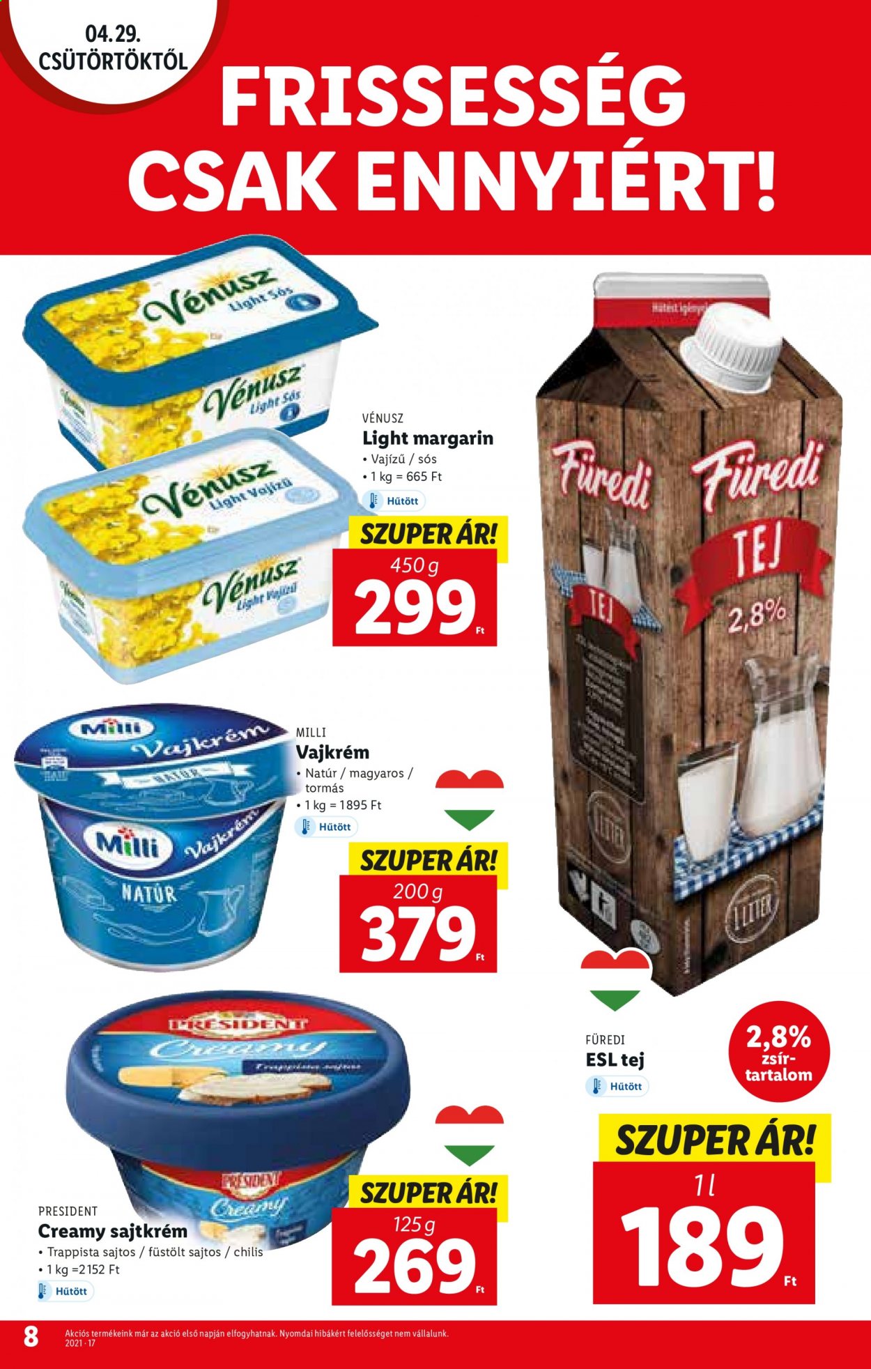 Lidl akciós újságok - 2021.04.29 - 2021.05.05. Oldal 8