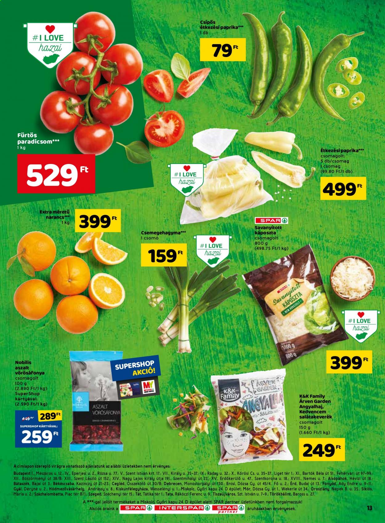 SPAR akciós újságok - 2021.04.29 - 2021.05.05. Oldal 13