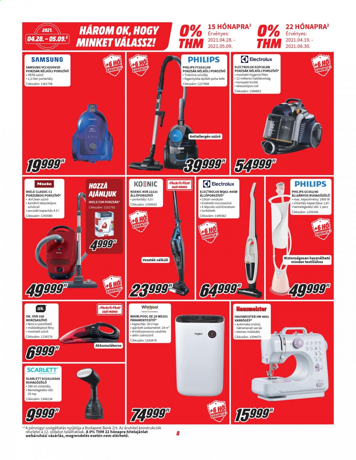 MediaMarkt akciós újságok - 2021.04.28 - 2021.05.09. Oldal 8