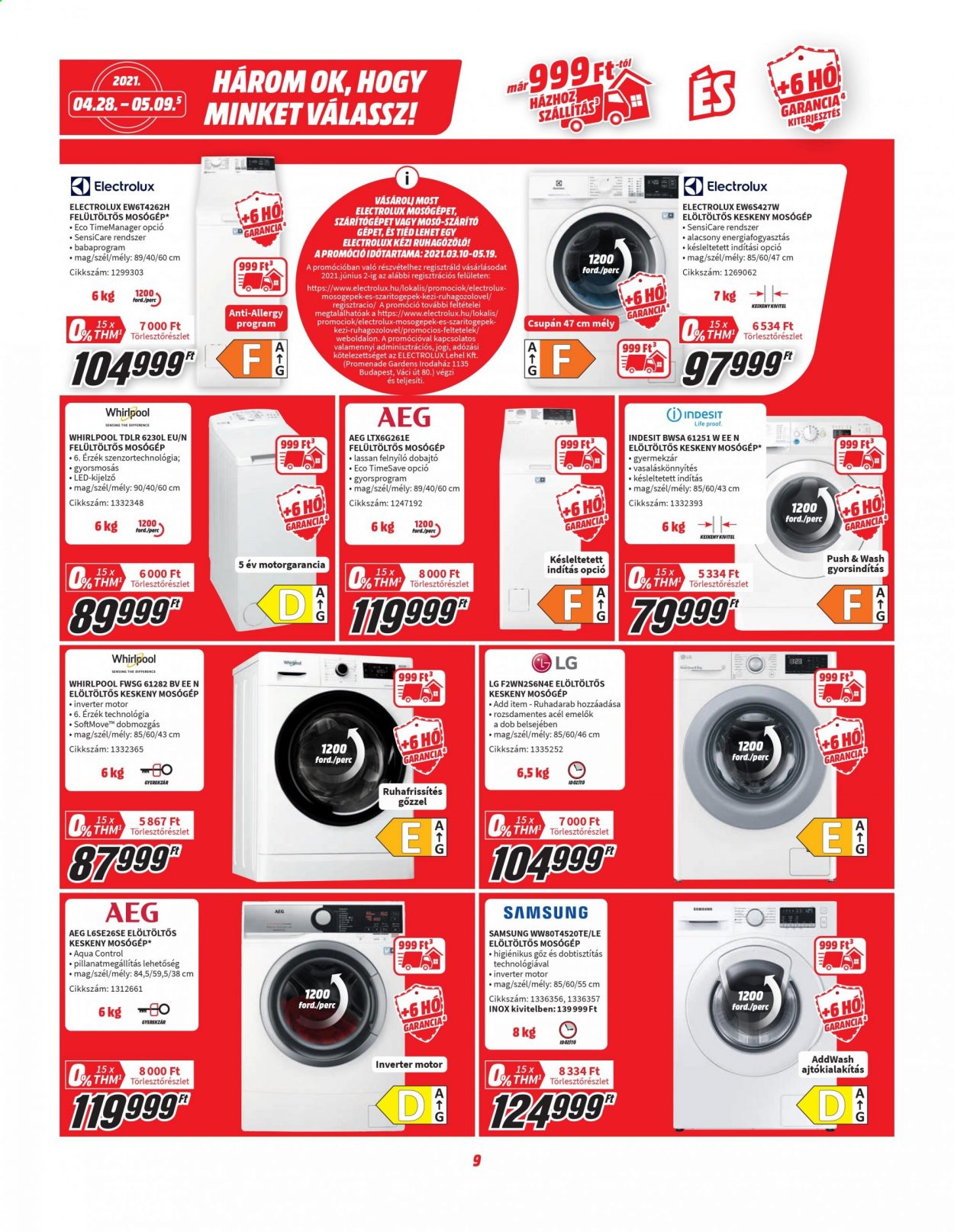 MediaMarkt akciós újságok - 2021.04.28 - 2021.05.09. Oldal 9