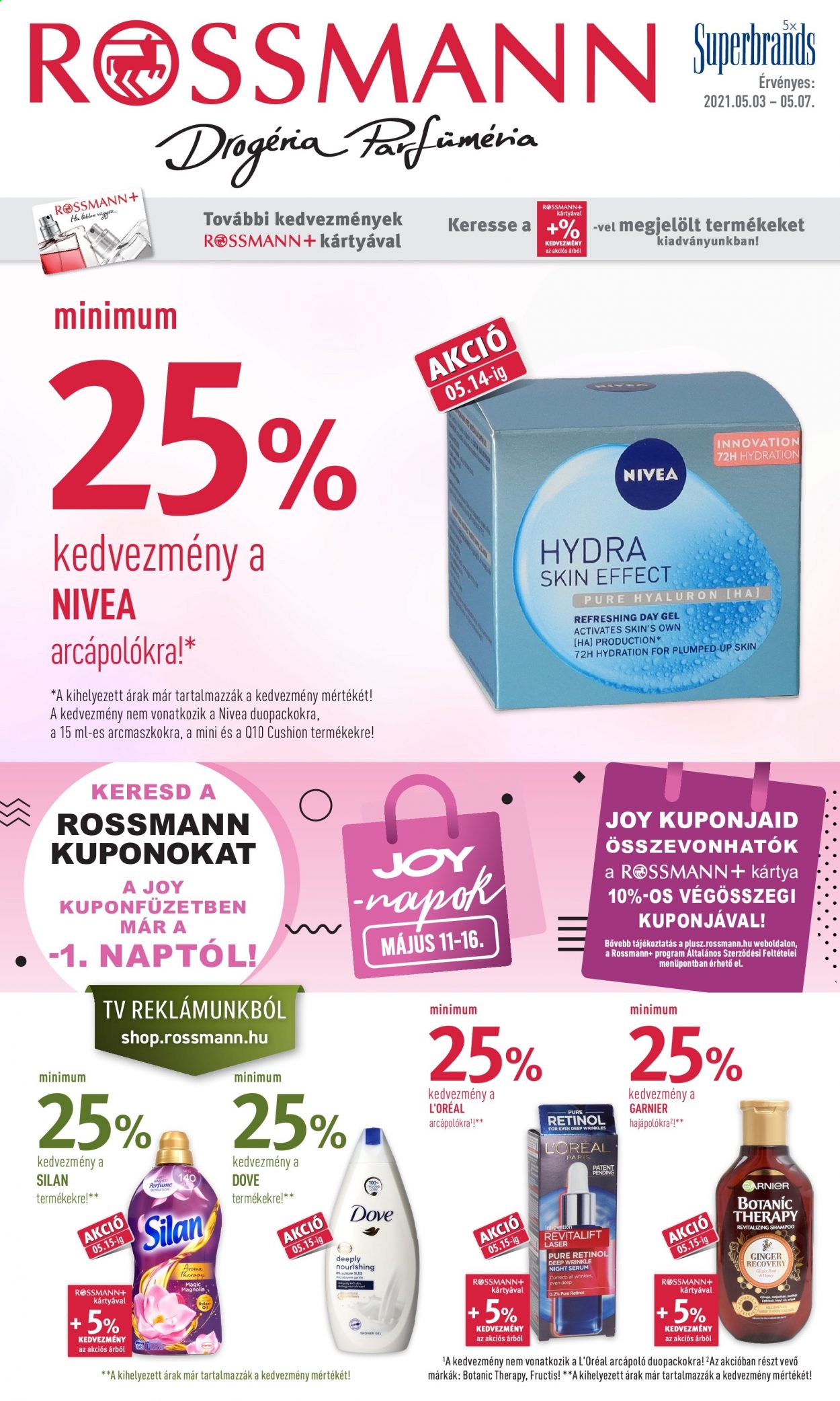 Rossmann akciós újságok - 2021.05.03 - 2021.05.07. Oldal 1
