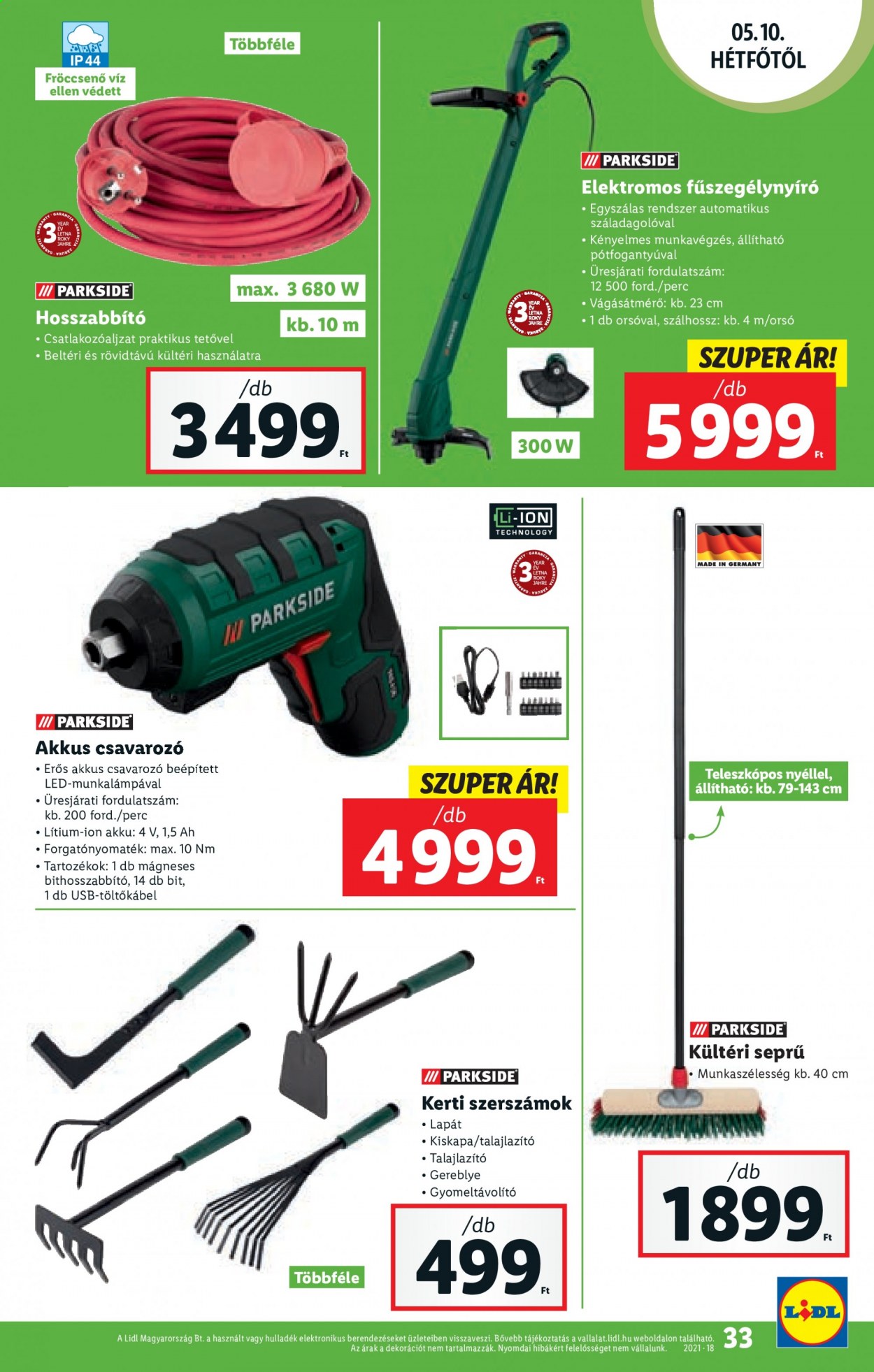 Lidl akciós újságok - 2021.05.06 - 2021.05.12. Oldal 33