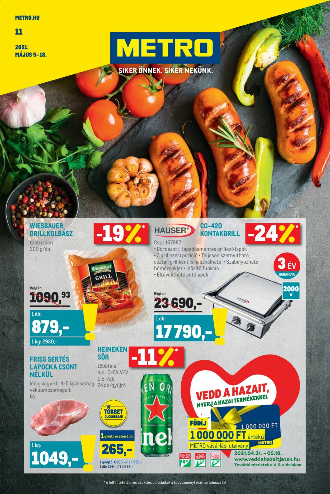 Metro akciós újságok - 2021.05.05 - 2021.05.18. Oldal 1