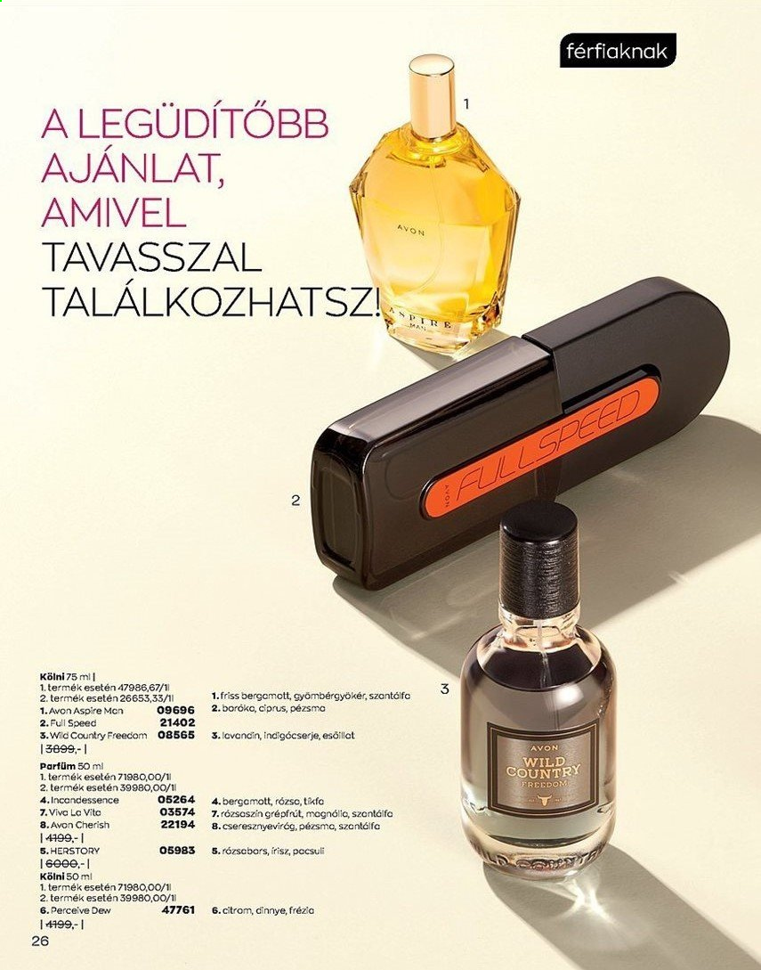 thumbnail - Avon akciós újsága  - 2021.05.01 - 2021.05.31 - Akciós termékek - Avon, parfüm, kölni.  26. Oldal