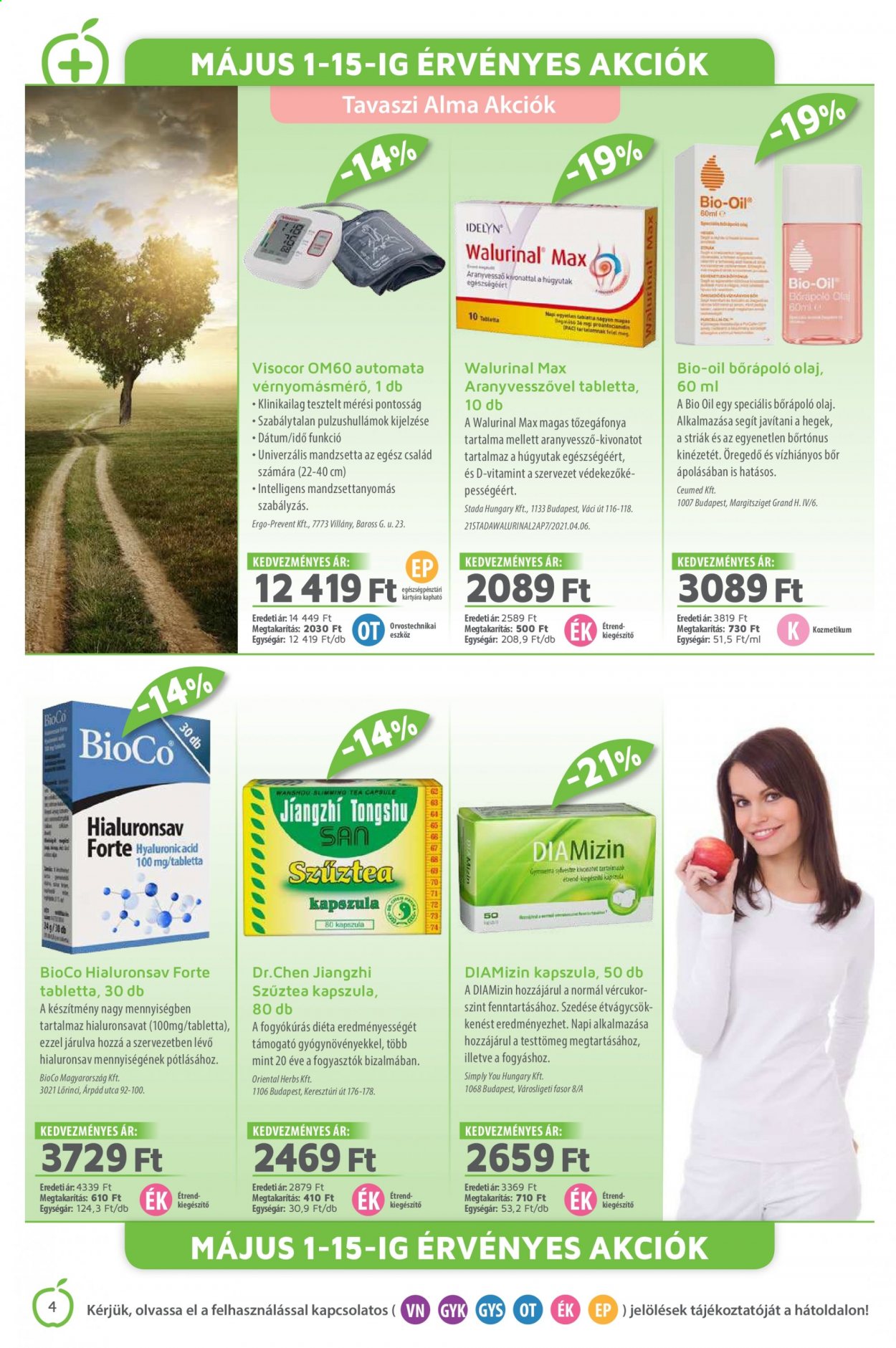 Alma Gyógyszertárak akciós újságok - 2021.05.01 - 2021.05.31. Oldal 4