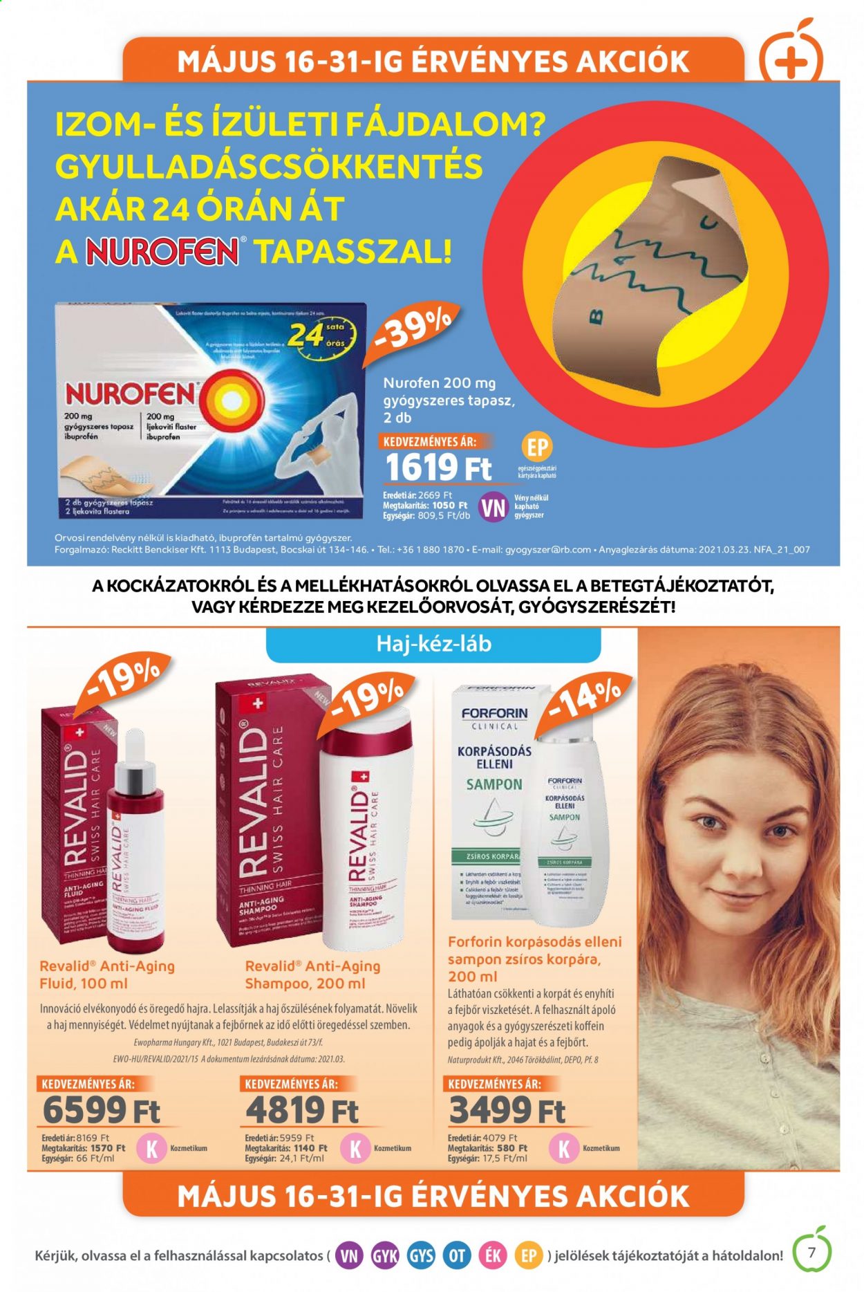 Alma Gyógyszertárak akciós újságok - 2021.05.01 - 2021.05.31. Oldal 7