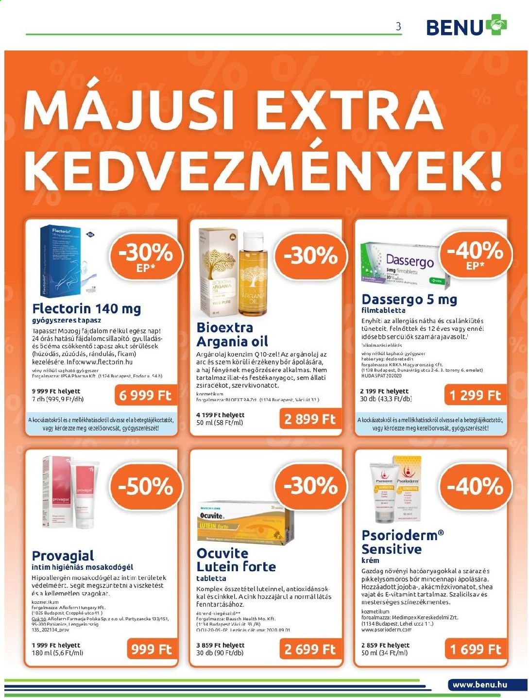 BENU Gyógyszertár akciós újságok - 2021.05.01 - 2021.05.31. Oldal 3