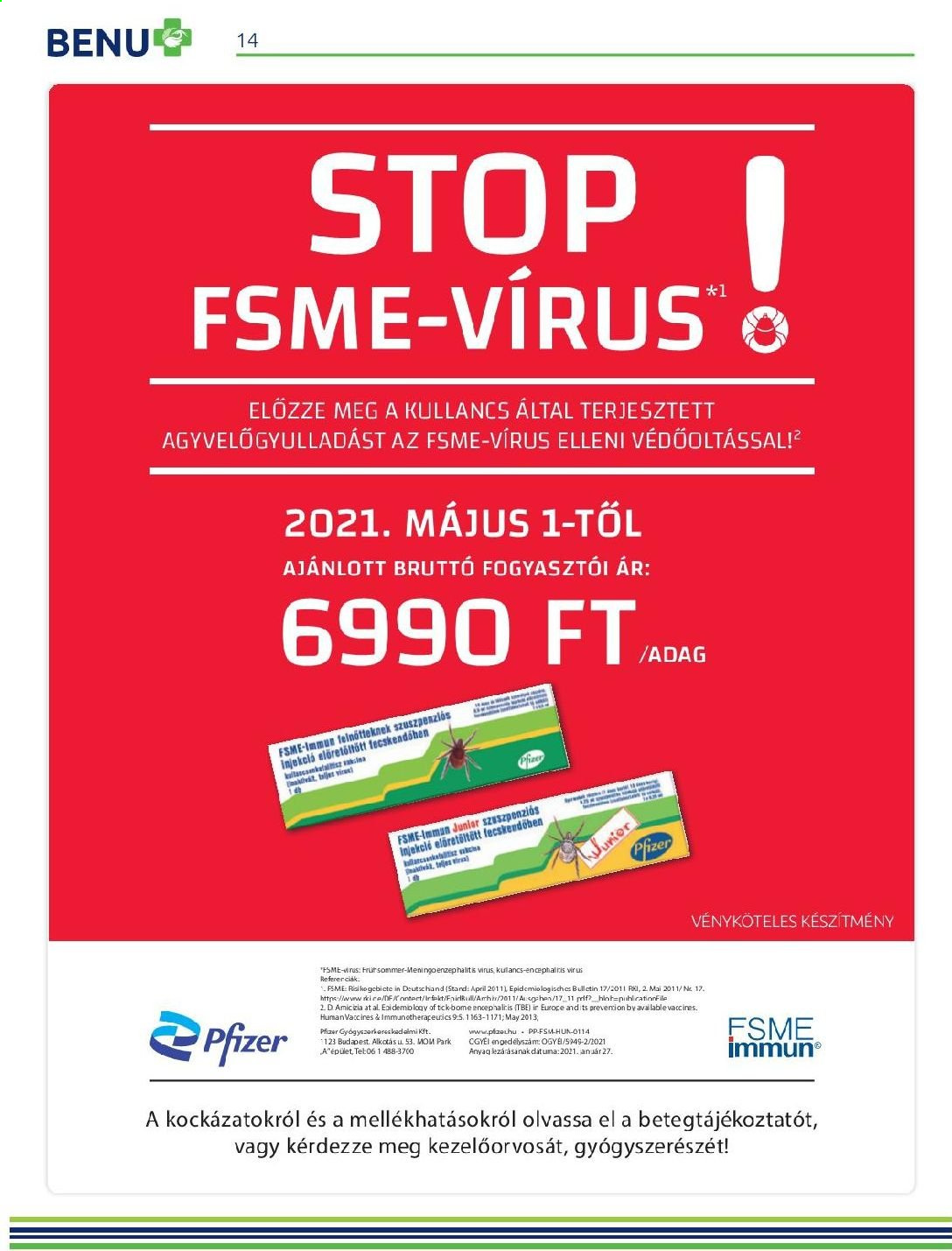 BENU Gyógyszertár akciós újságok - 2021.05.01 - 2021.05.31. Oldal 14